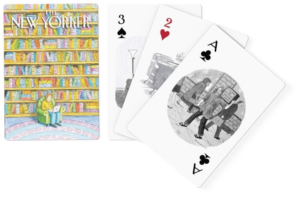 Book Lover Cartoons Playing Cards