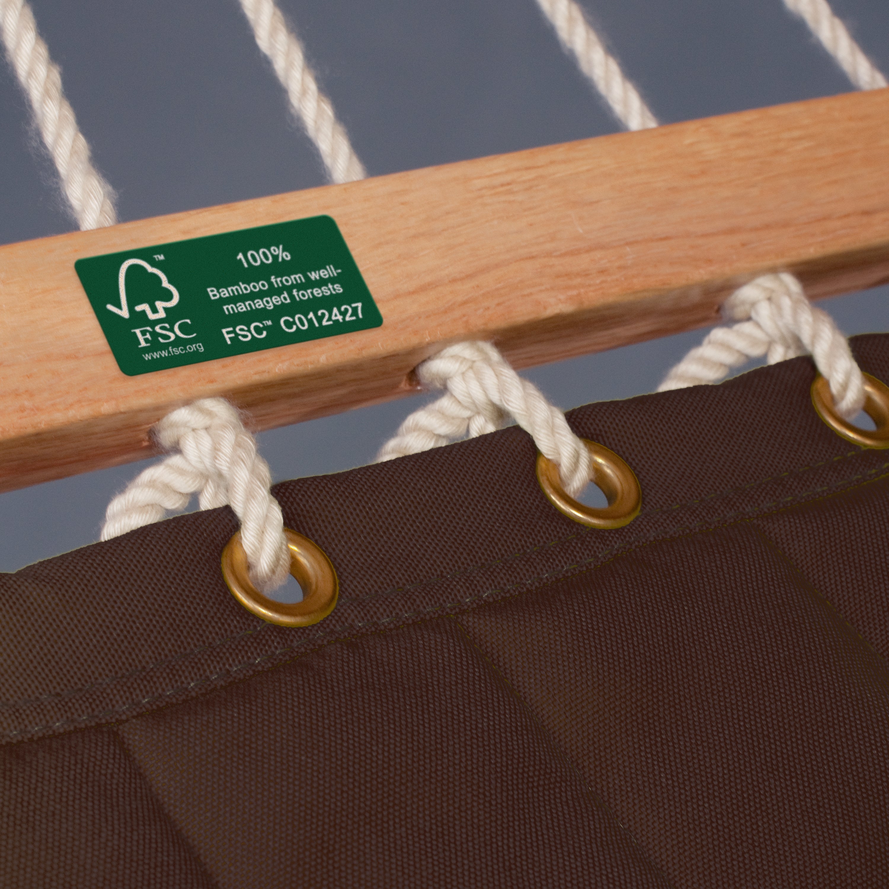 Nautico Anthracite Outdoor R Padded Arabica - Padded Kingsize Spreader Bar Hammock with Powder Coated Steel Stand