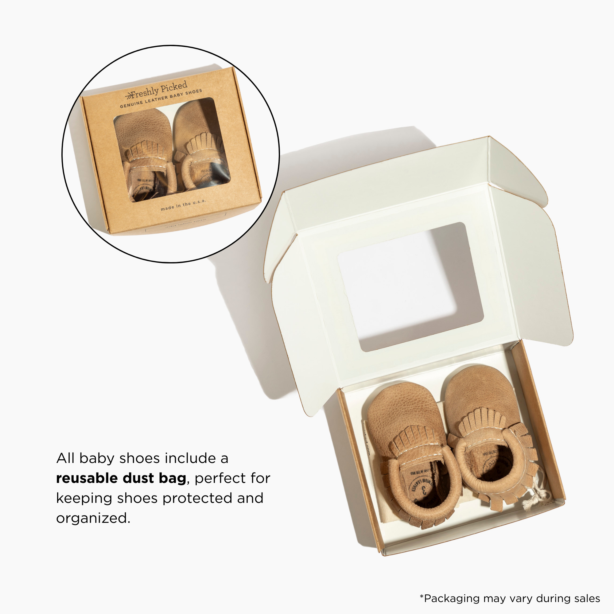 Almond Speckles Oxford Baby Shoe