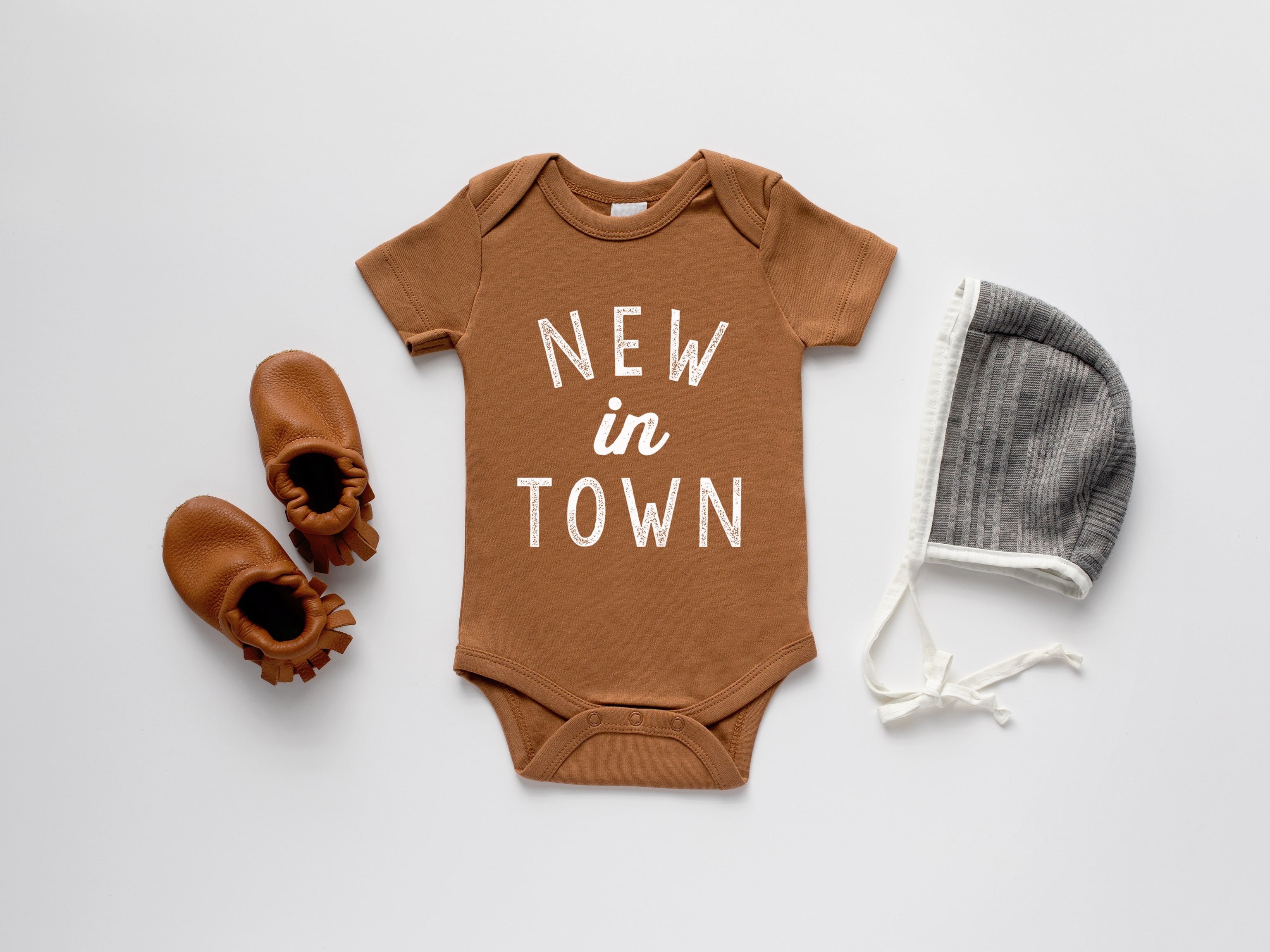 New In Town Organic Baby Bodysuit