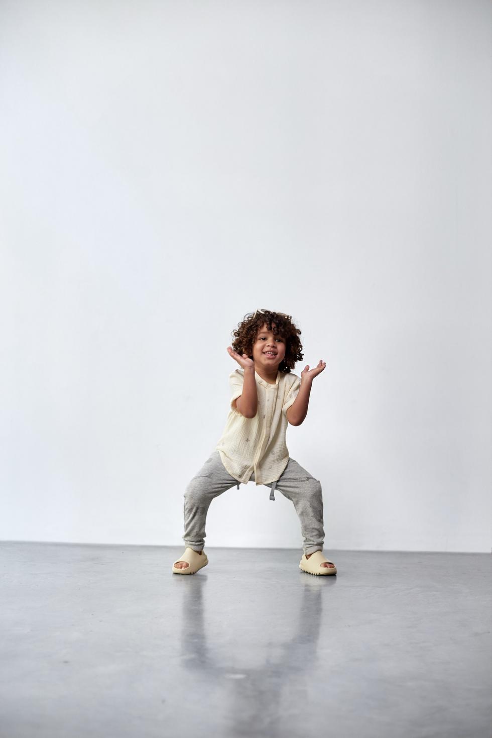 Gauze Button Up Shirt - Cream