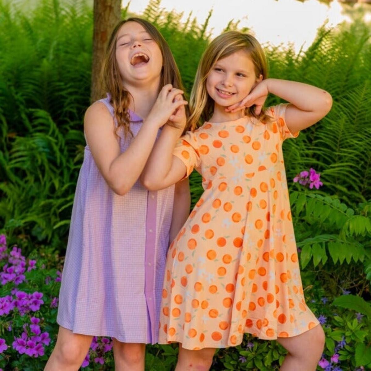 Summer Swing Dress - Purple Basketweave