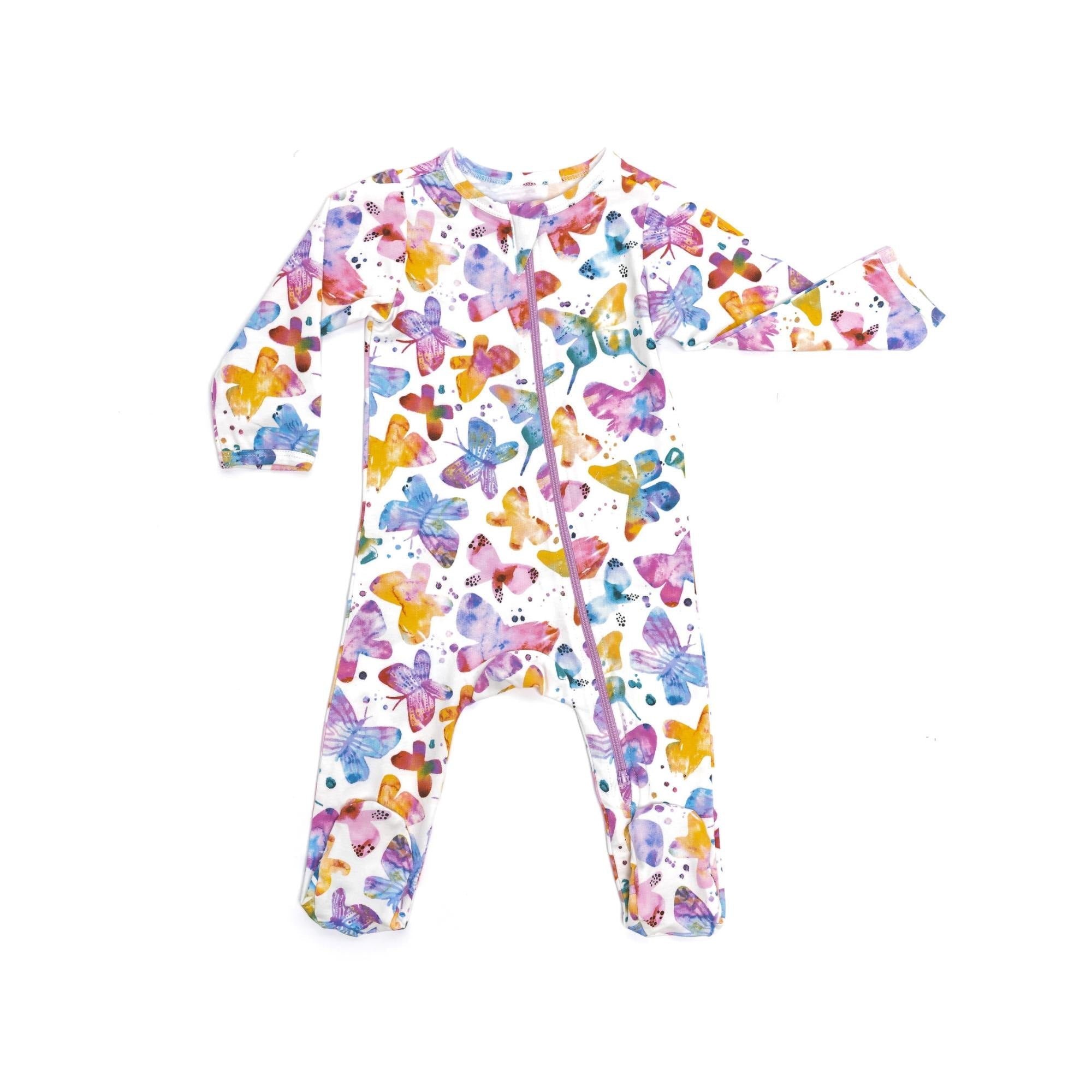 Organic Footie - Butterflies Baby & Toddler Norani Baby   