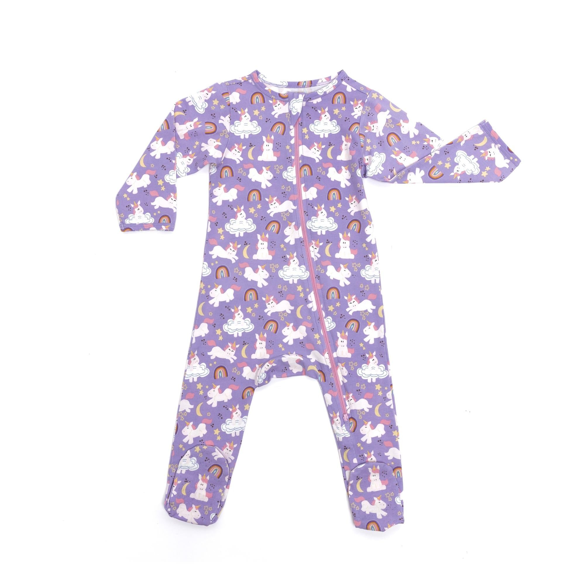 Organic Footie - Unicorns Baby & Toddler Norani Baby   