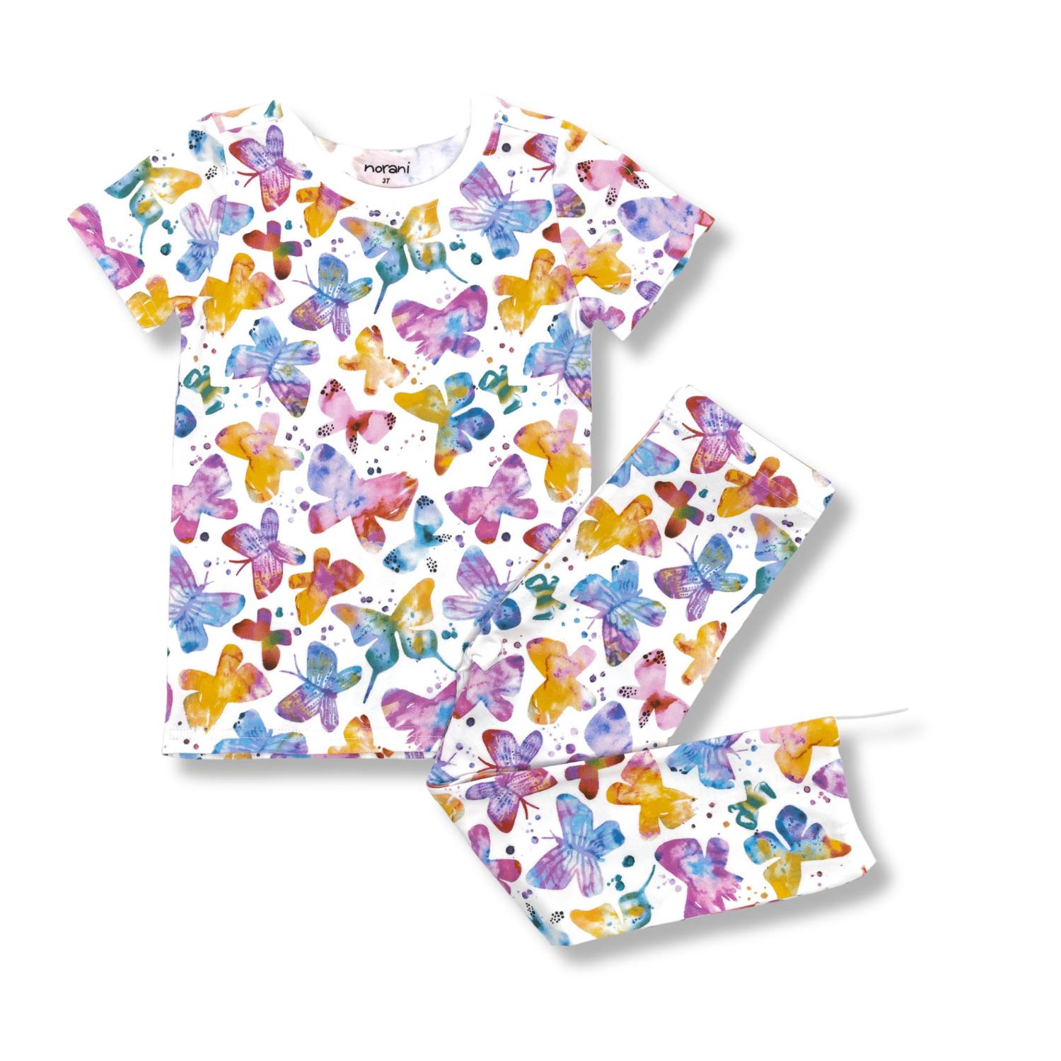 Short Sleeve Kids Pajamas - Butterflies Baby & Toddler Sleepwear Norani Baby   