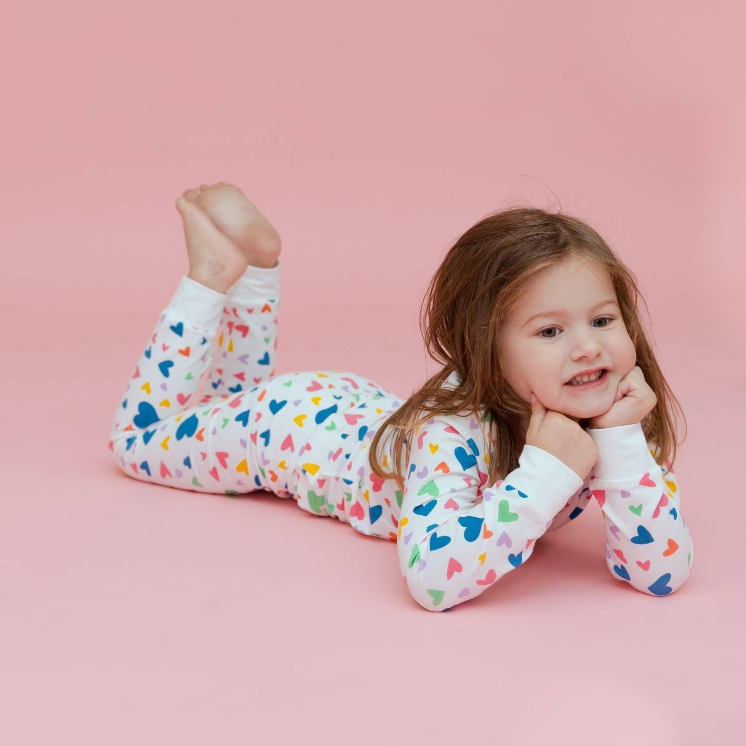 Kids Pajamas - Colorful Hearts Baby & Toddler Sleepwear Norani Baby   