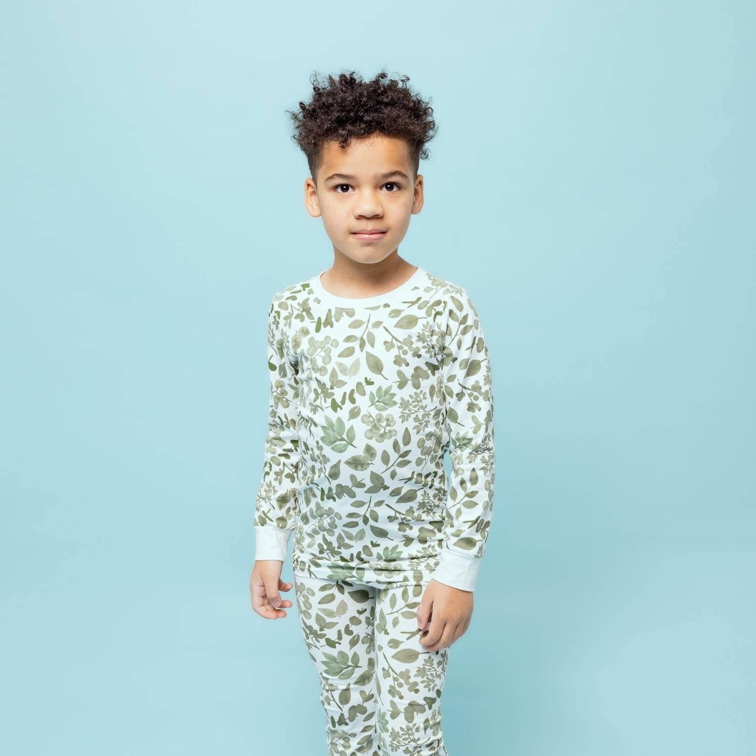 Kids Pajamas - Green Leaves Baby & Toddler Sleepwear Norani Baby   