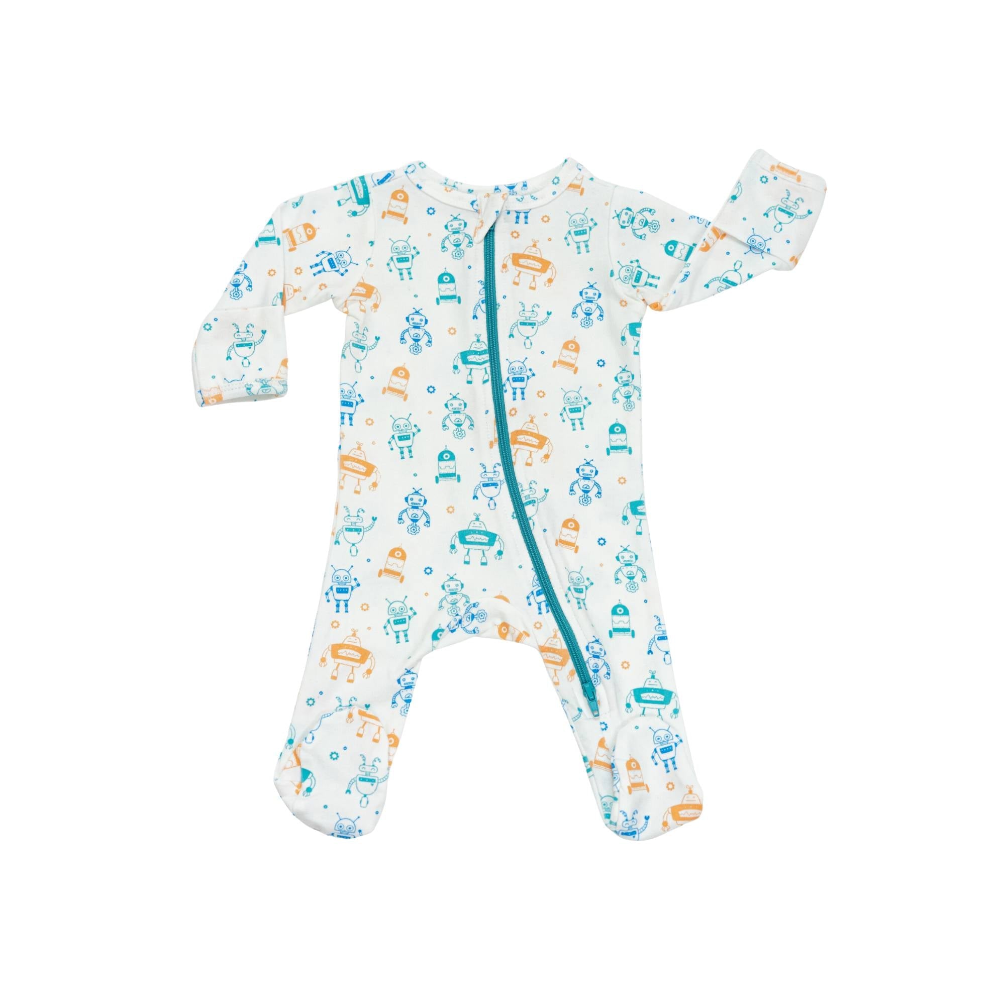 Organic Footie - Robots Baby & Toddler Norani Baby   