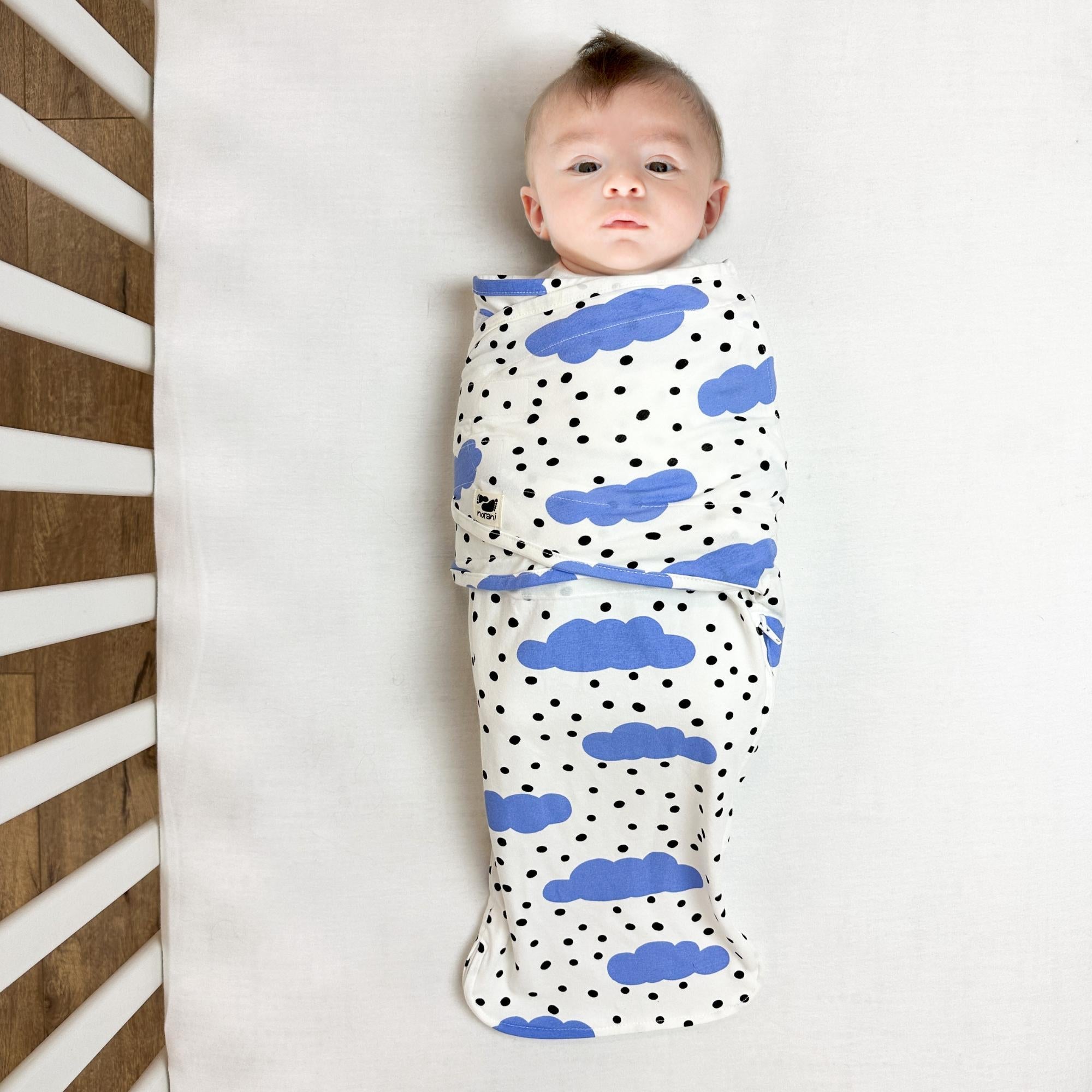 Snugababe Swaddle™ Sleep Pod - Blue Clouds