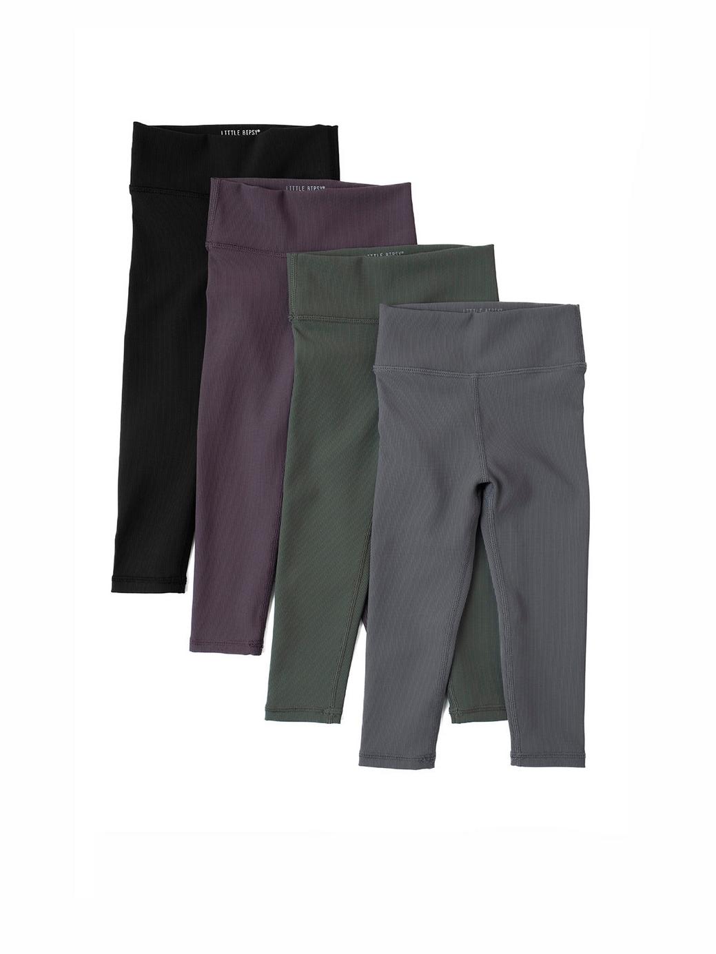 Athletic Ribbed Legging - Grey