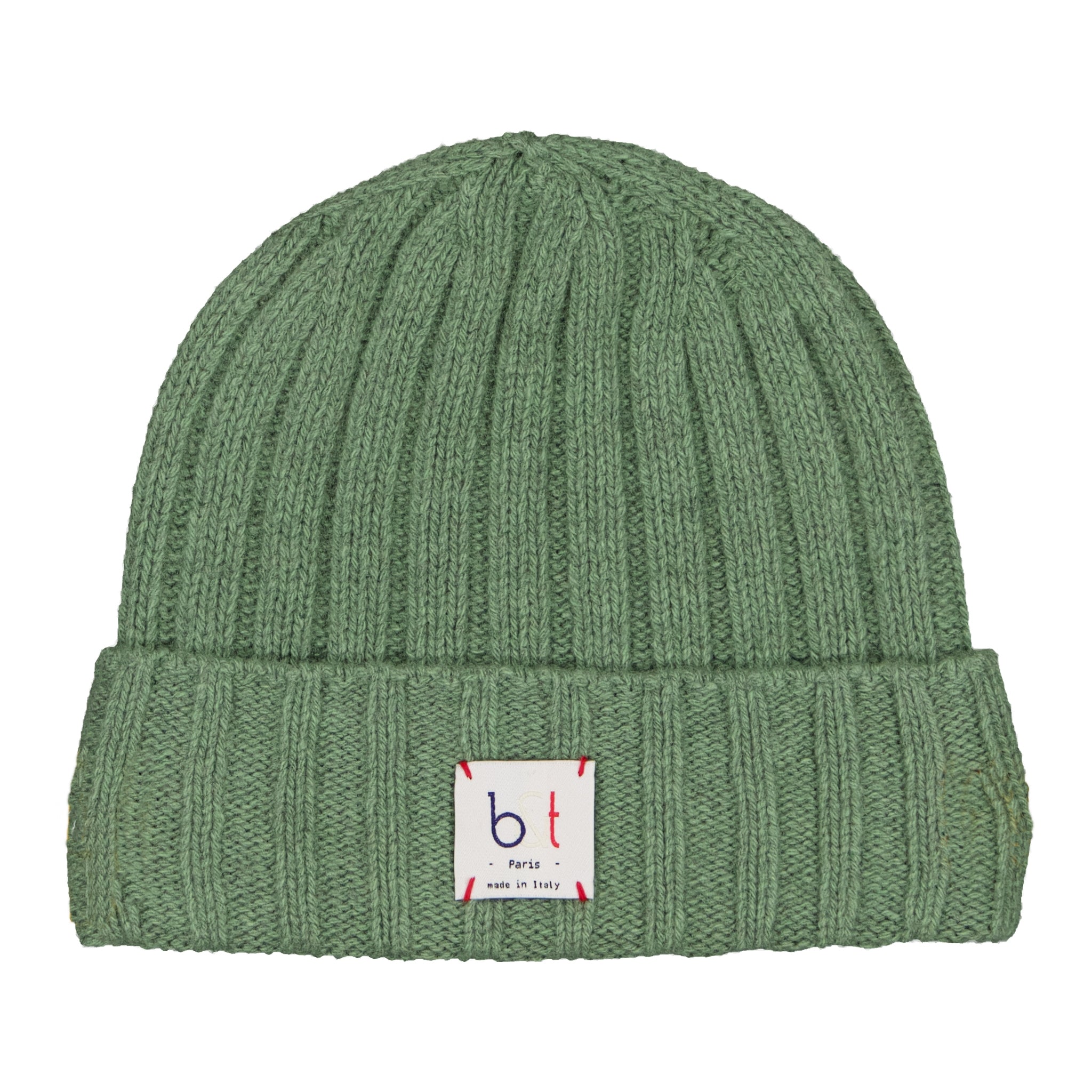 Ribbed Beanie - Green