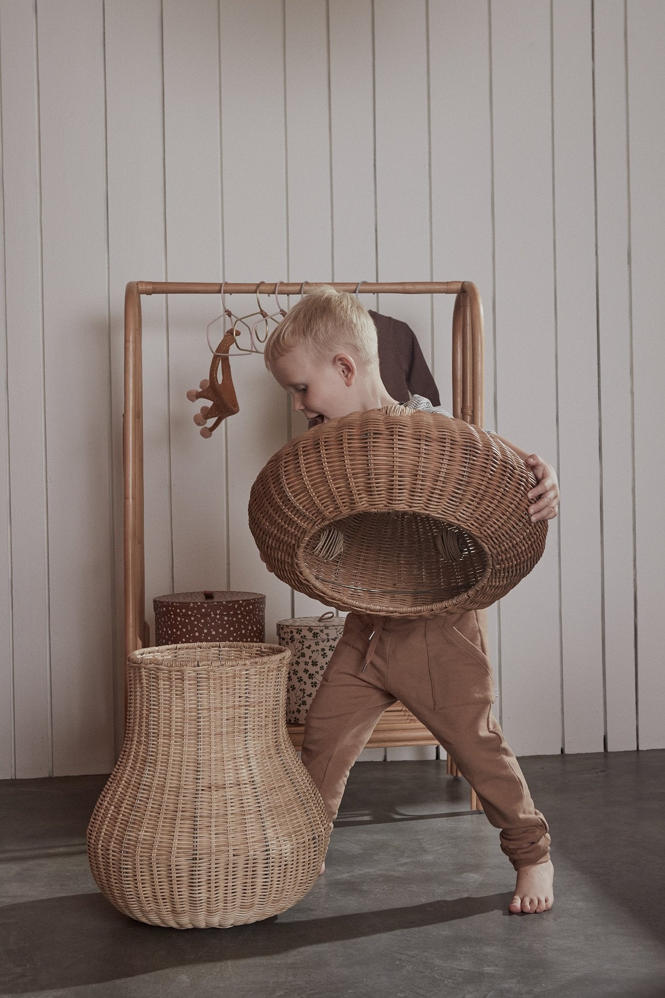 Mushroom Basket - Nature  OYOY   