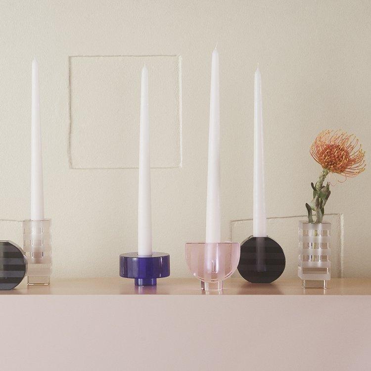 Graphic Candleholder - Anthracite