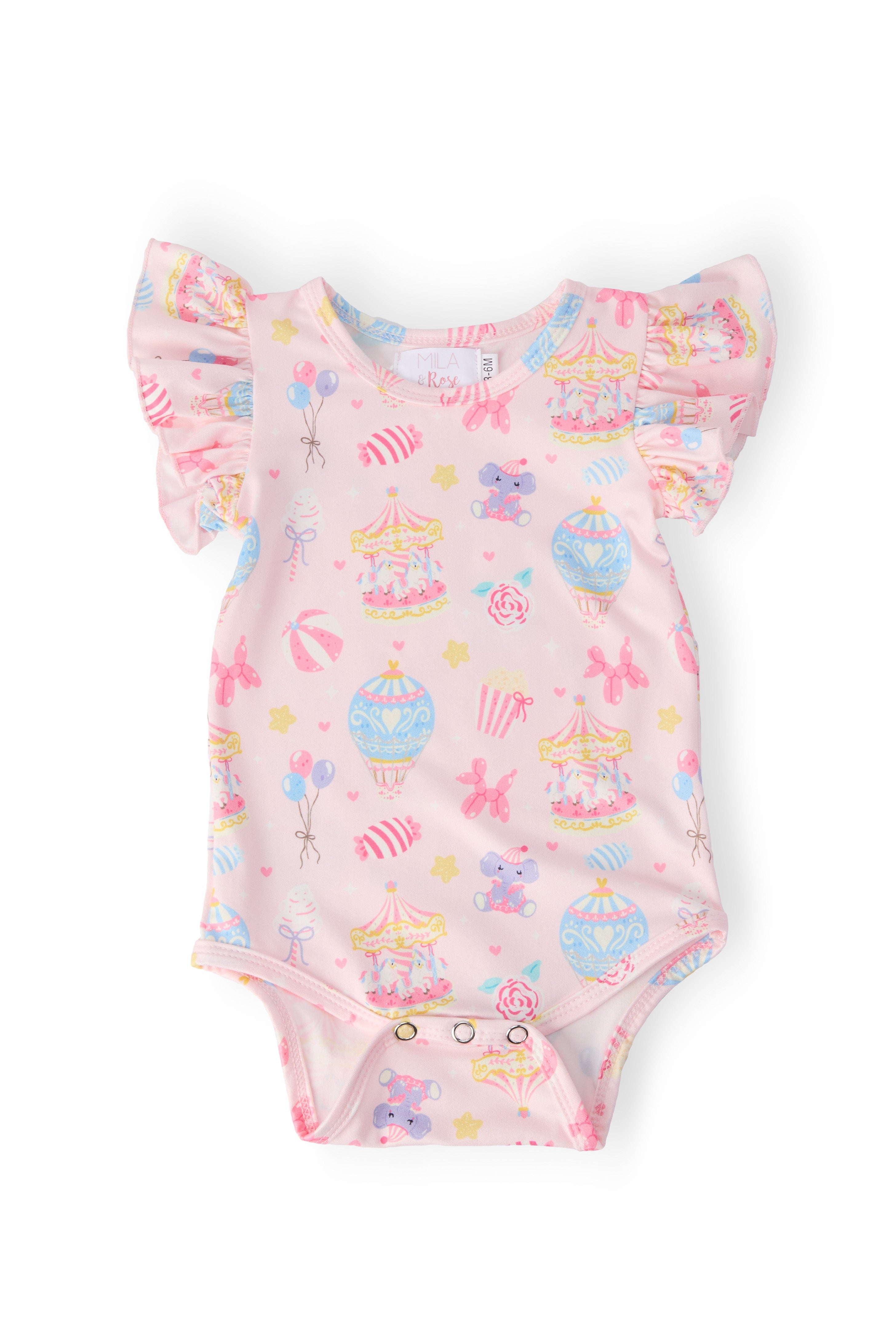 Off to the Circus S/S Flutter Bodysuit
