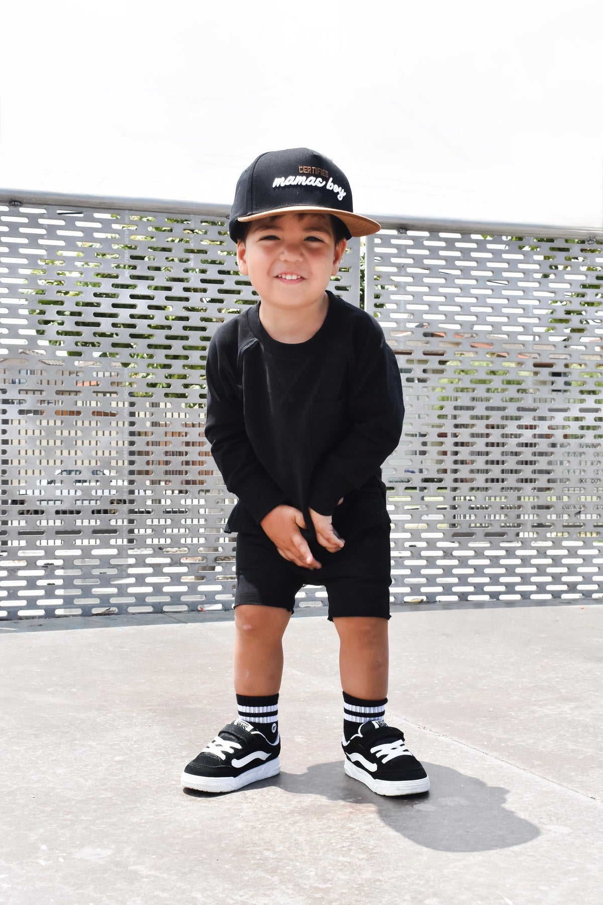 ORGANIC COTTON SHORTS - ONYX