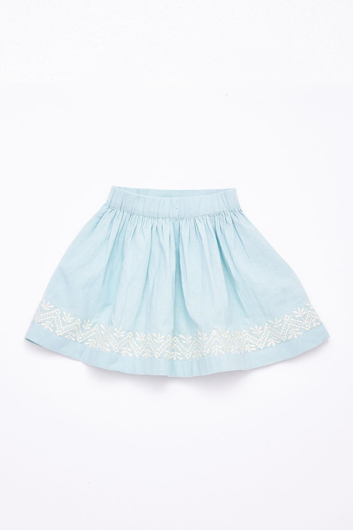 Marguerite Skirt - Blue Sky