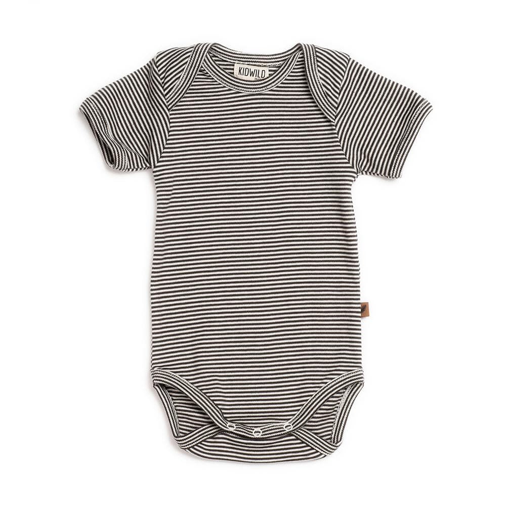 Organic Short Sleeve Bodysuit - Stripe