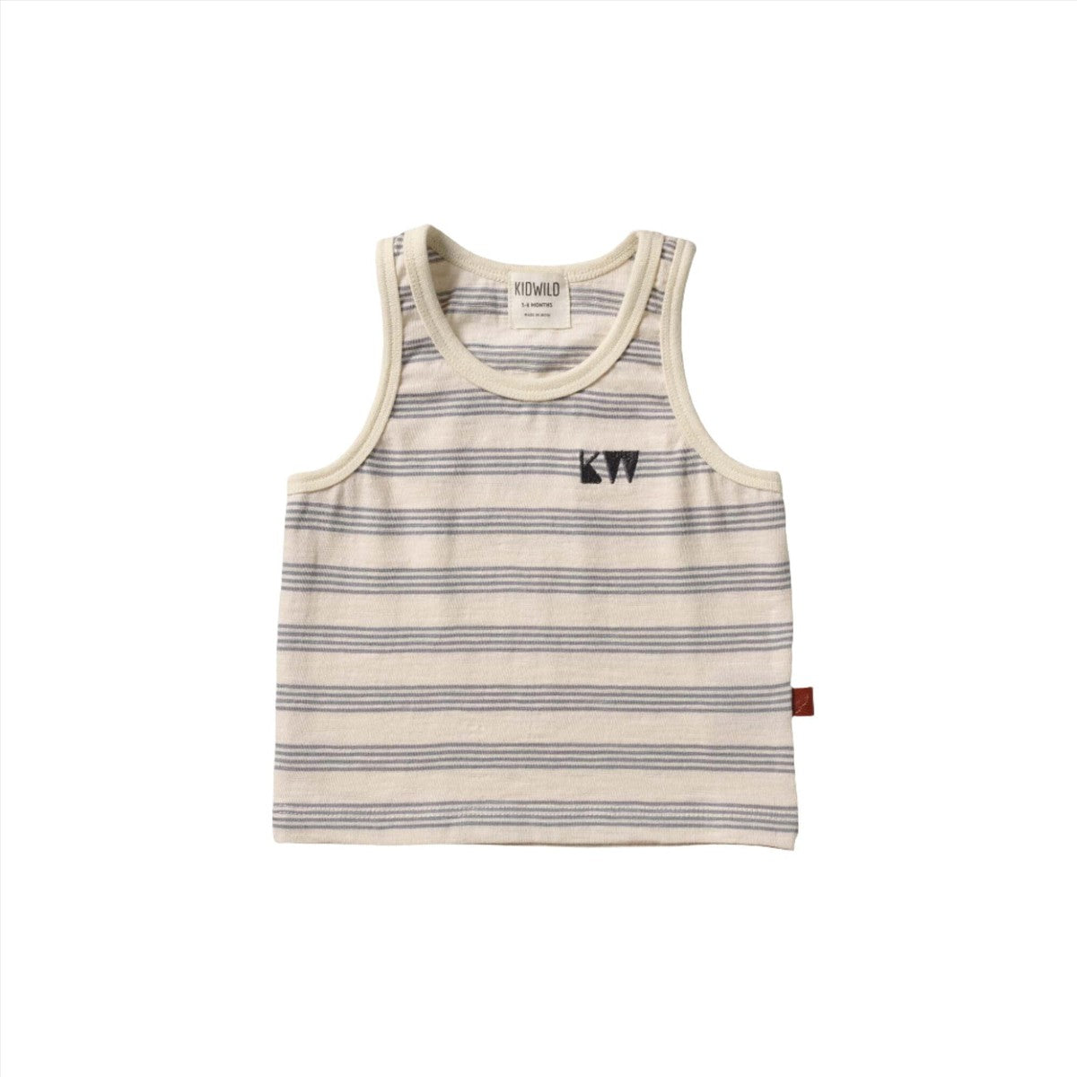 Organic Tank Top -  Mist Stripe