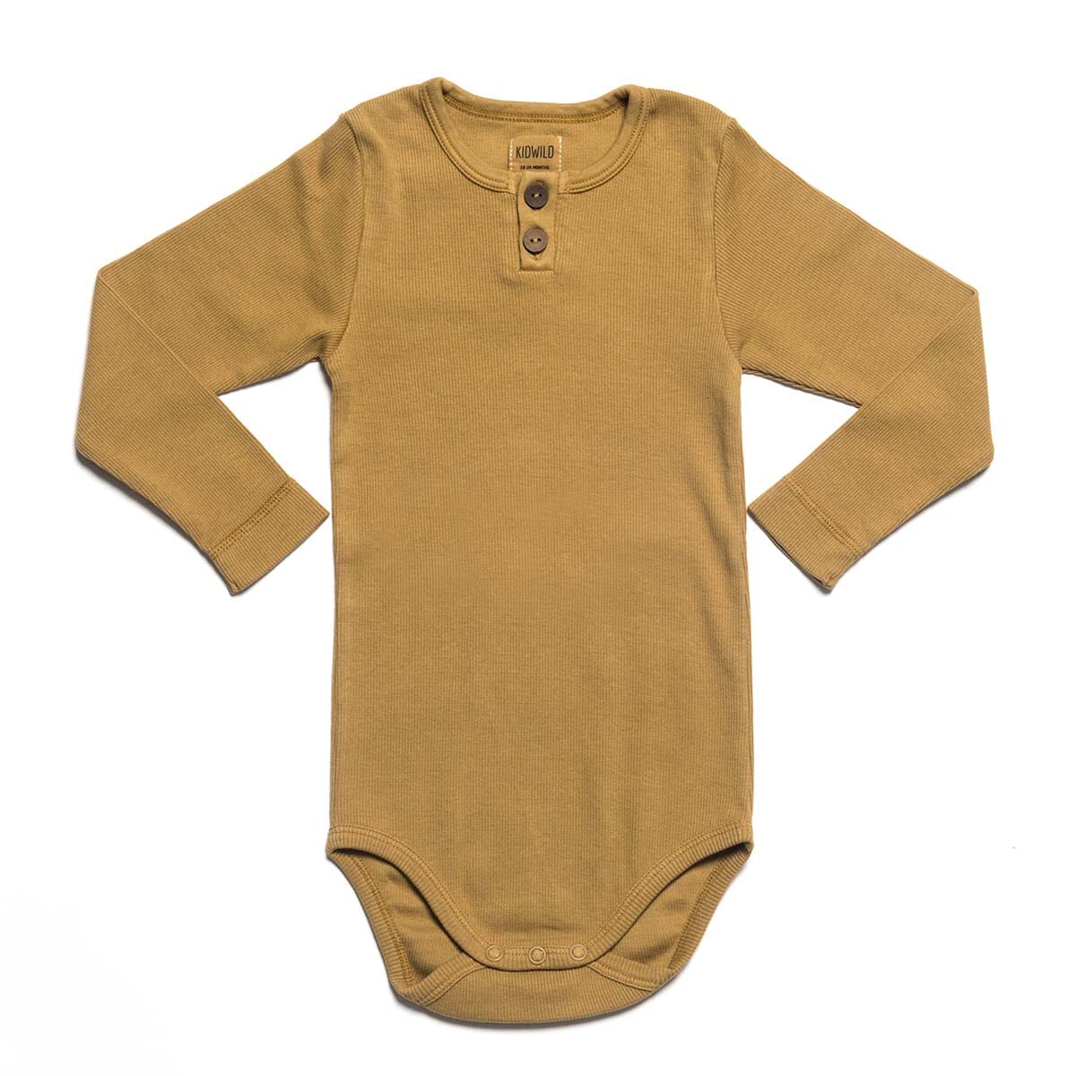 Organic Vintage Bodysuit L/S - Ochre