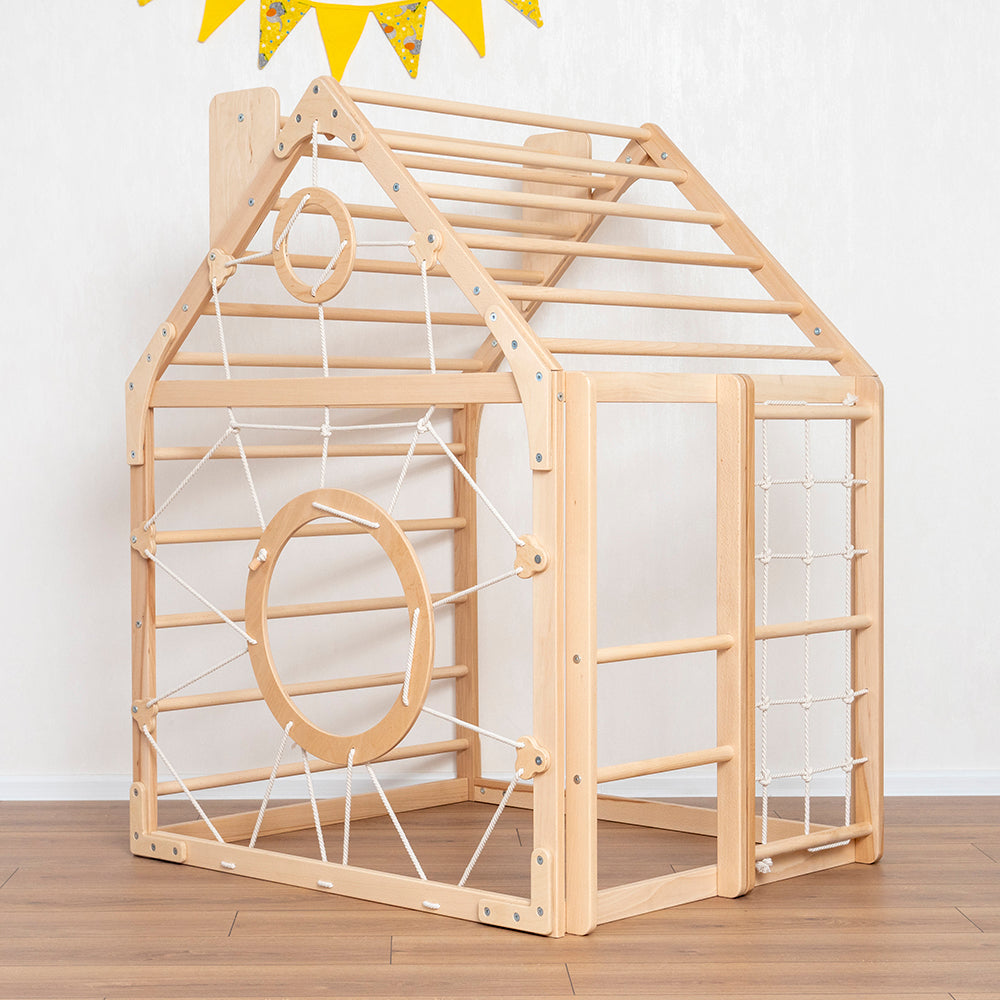 Wooden Climbing Playhouse