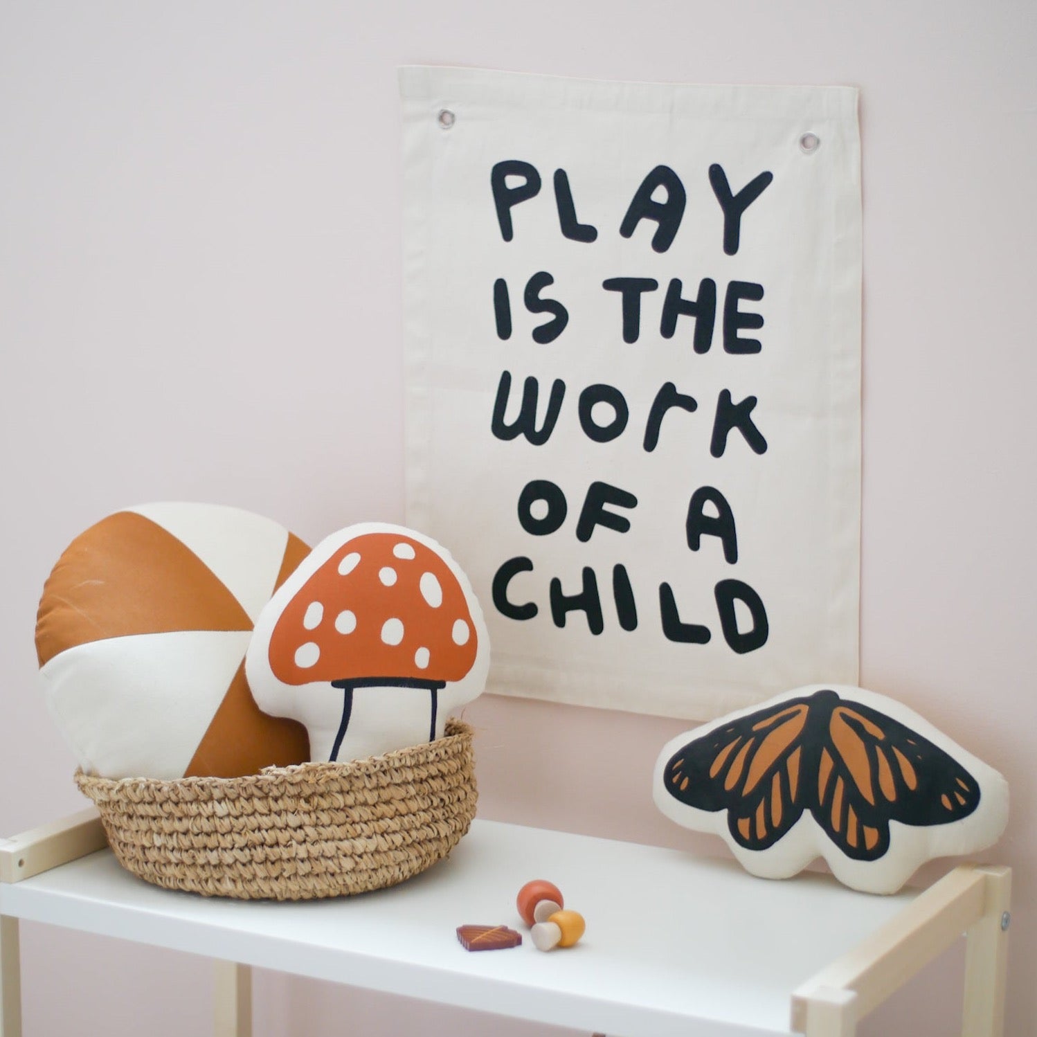 play is the work of a child banner