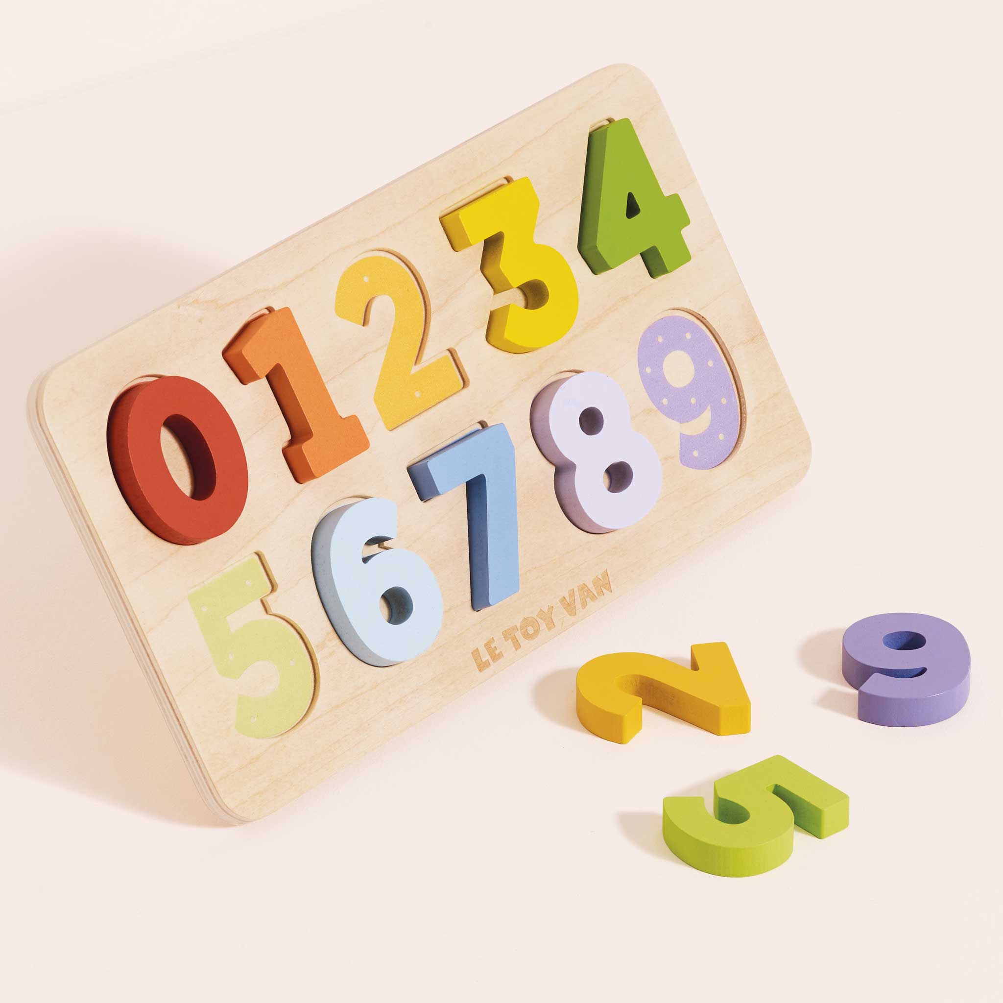 Counting Wooden Numbers Shape Sorter