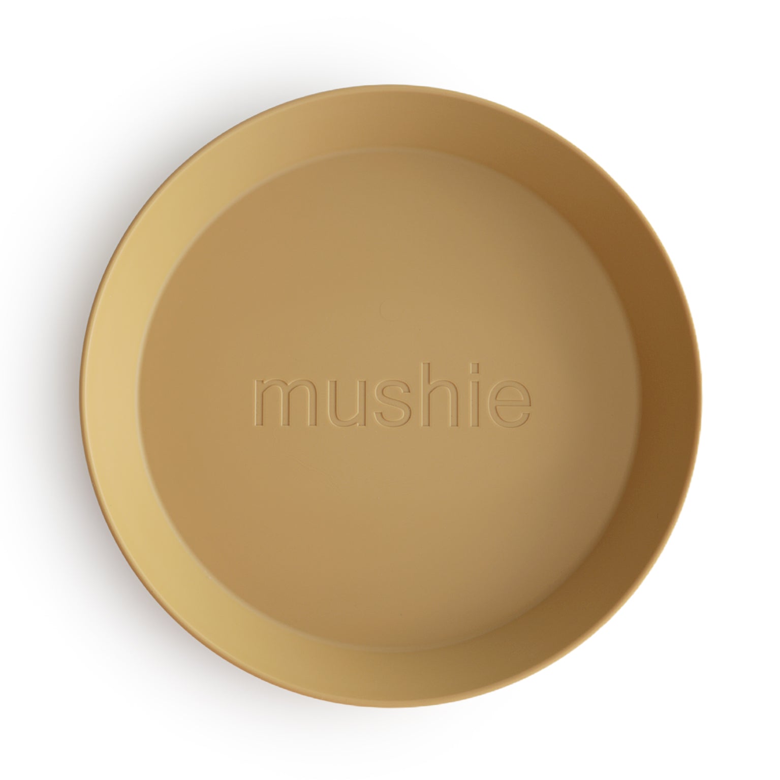 Round Dinnerware Plates, Set of 2 Dinnerware Mushie Mustard  