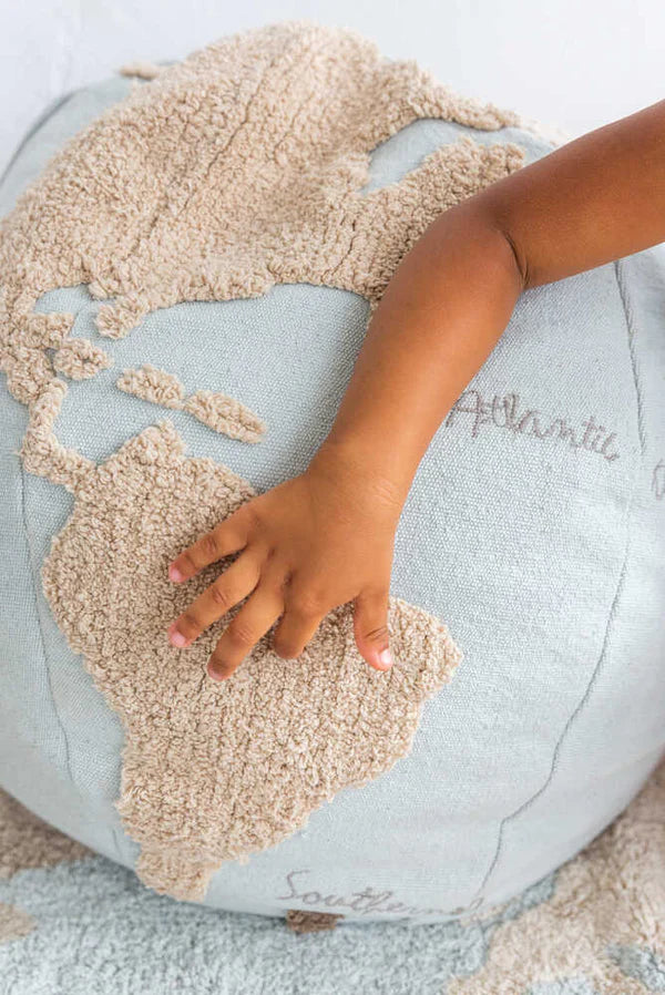 POUF WORLD MAP  Little Wonder & Co   