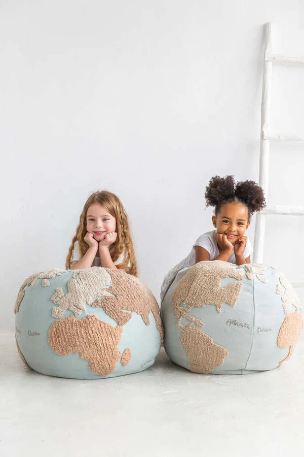 POUF WORLD MAP  Little Wonder & Co   