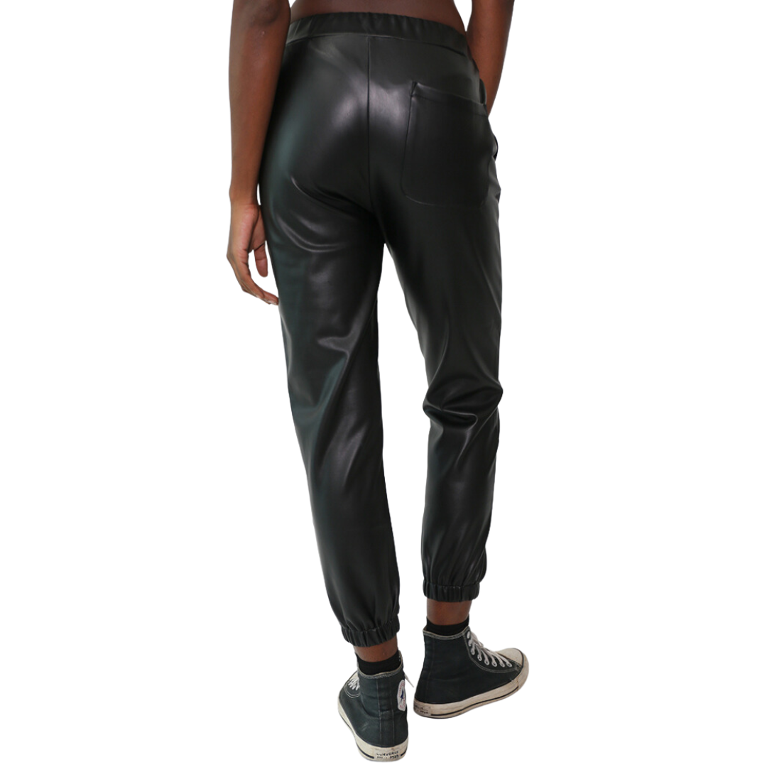 Downtown Pant - Leather Onyx