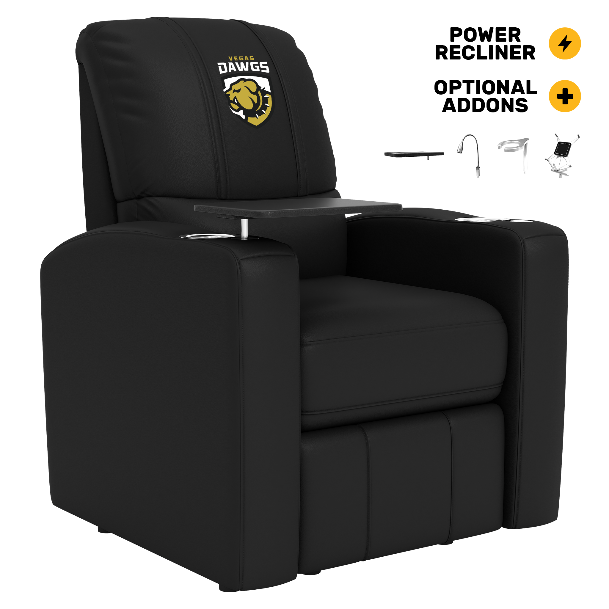 Stealth Power Plus Recliner with Vegas Dawgs Logo