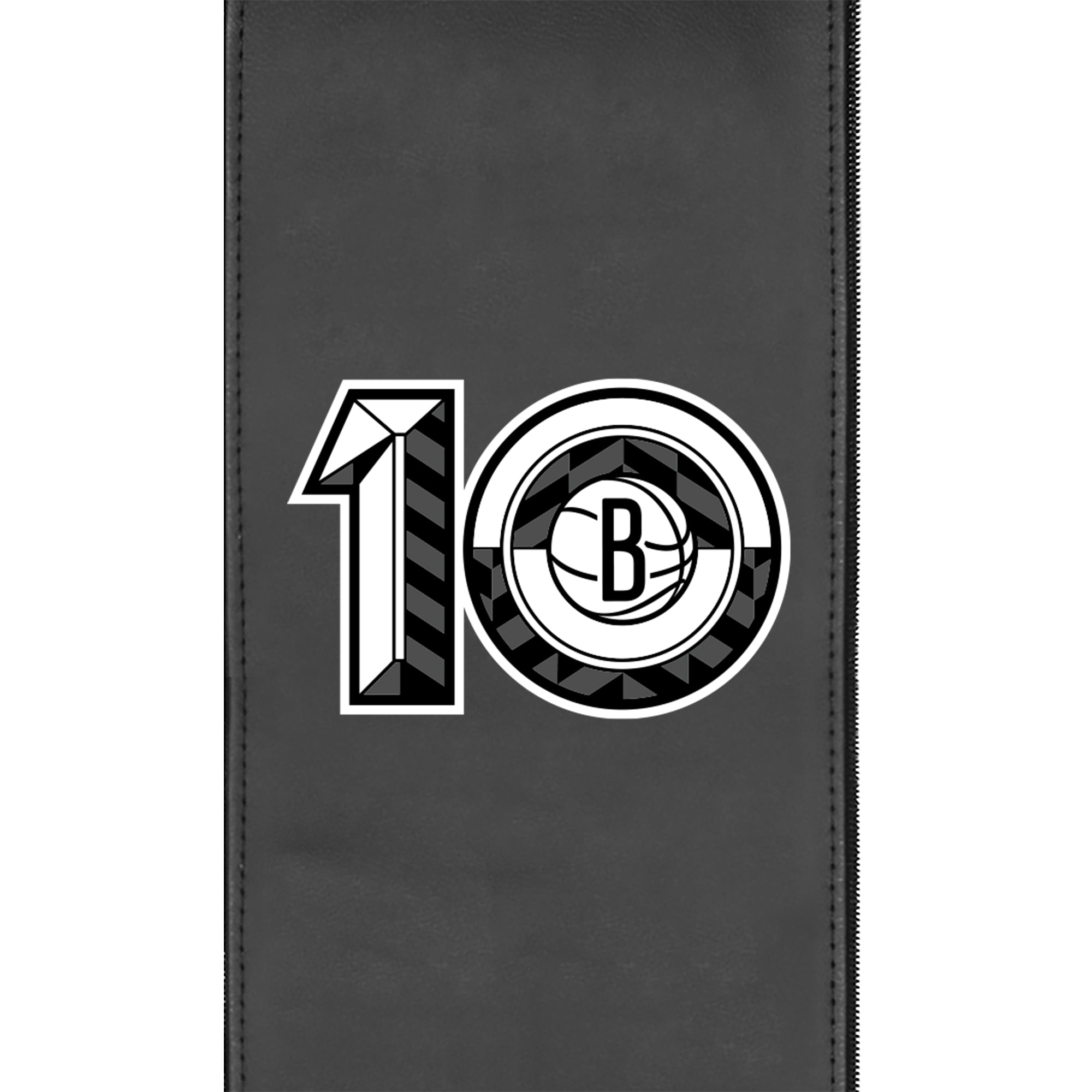 Silver Club Chair with Brooklyn Nets Team Commemorative Logo