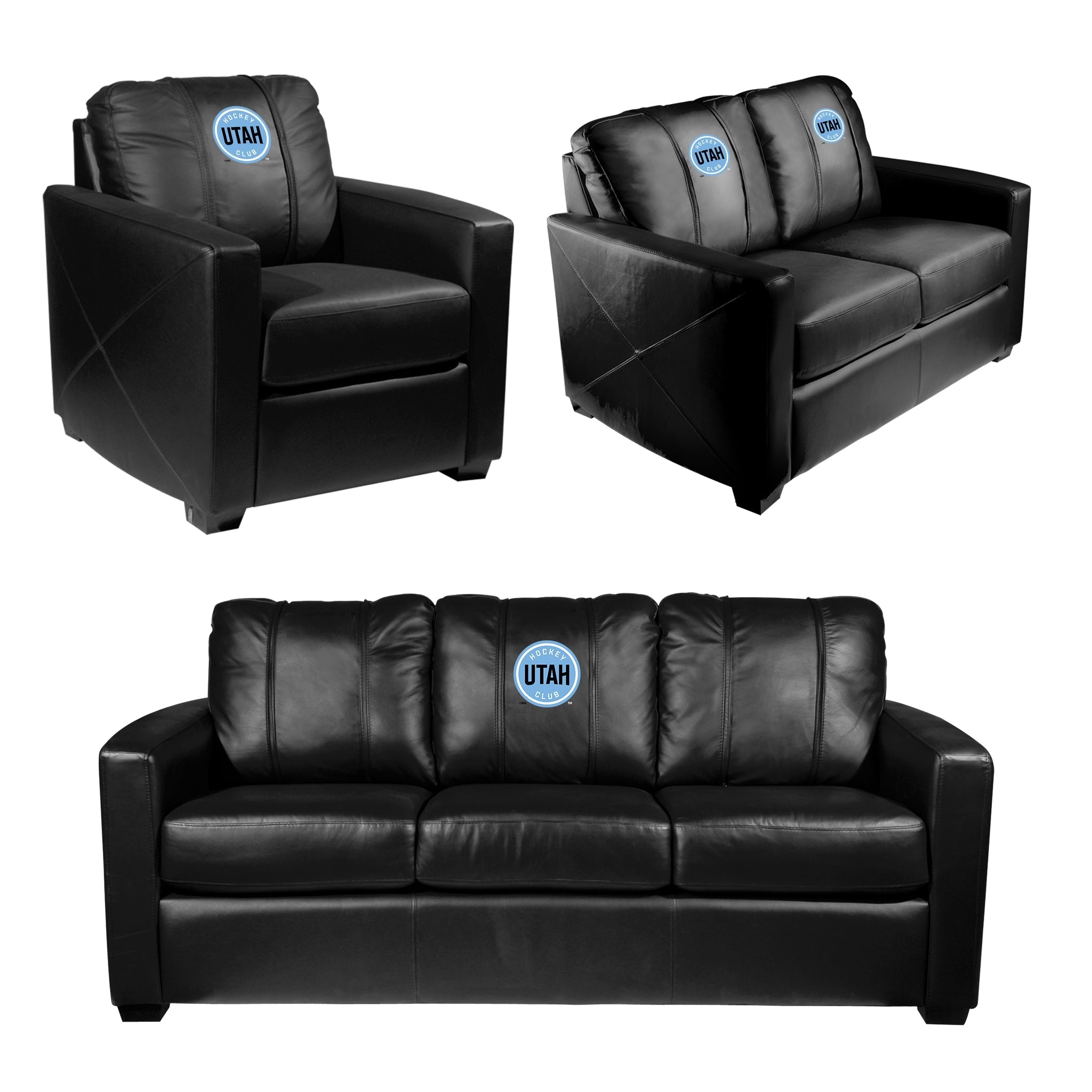 Silver Club Chair with Utah Hockey Club Primary Logo