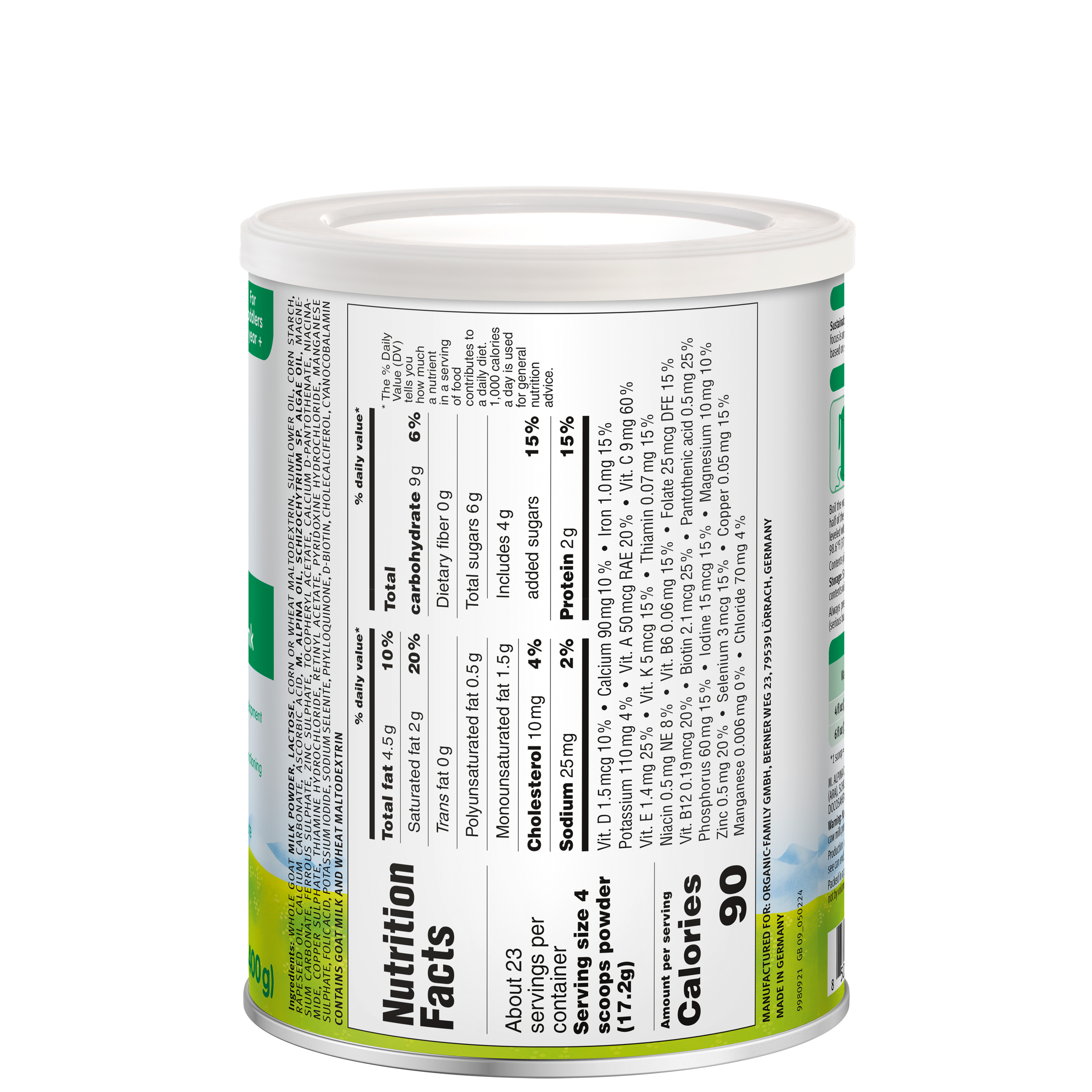 Holle Goat Milk Toddler Drink - Stage 3 | Non GMO (14 oz)