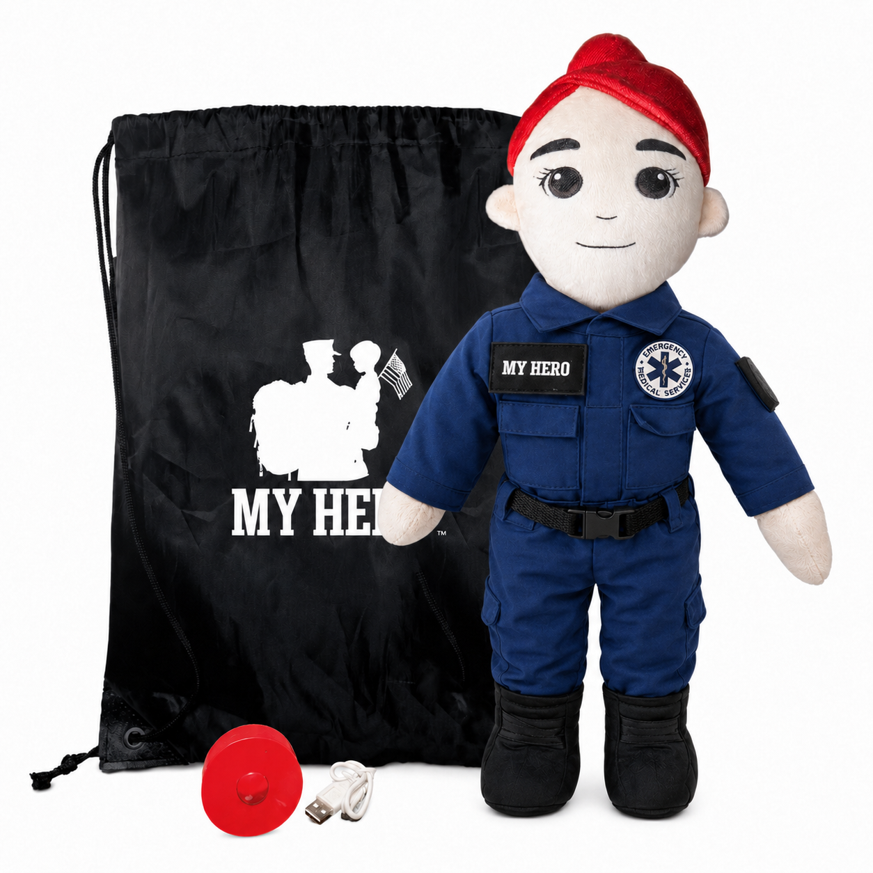 Paramedic Doll & EMT Doll | Recordable First Responder Gift