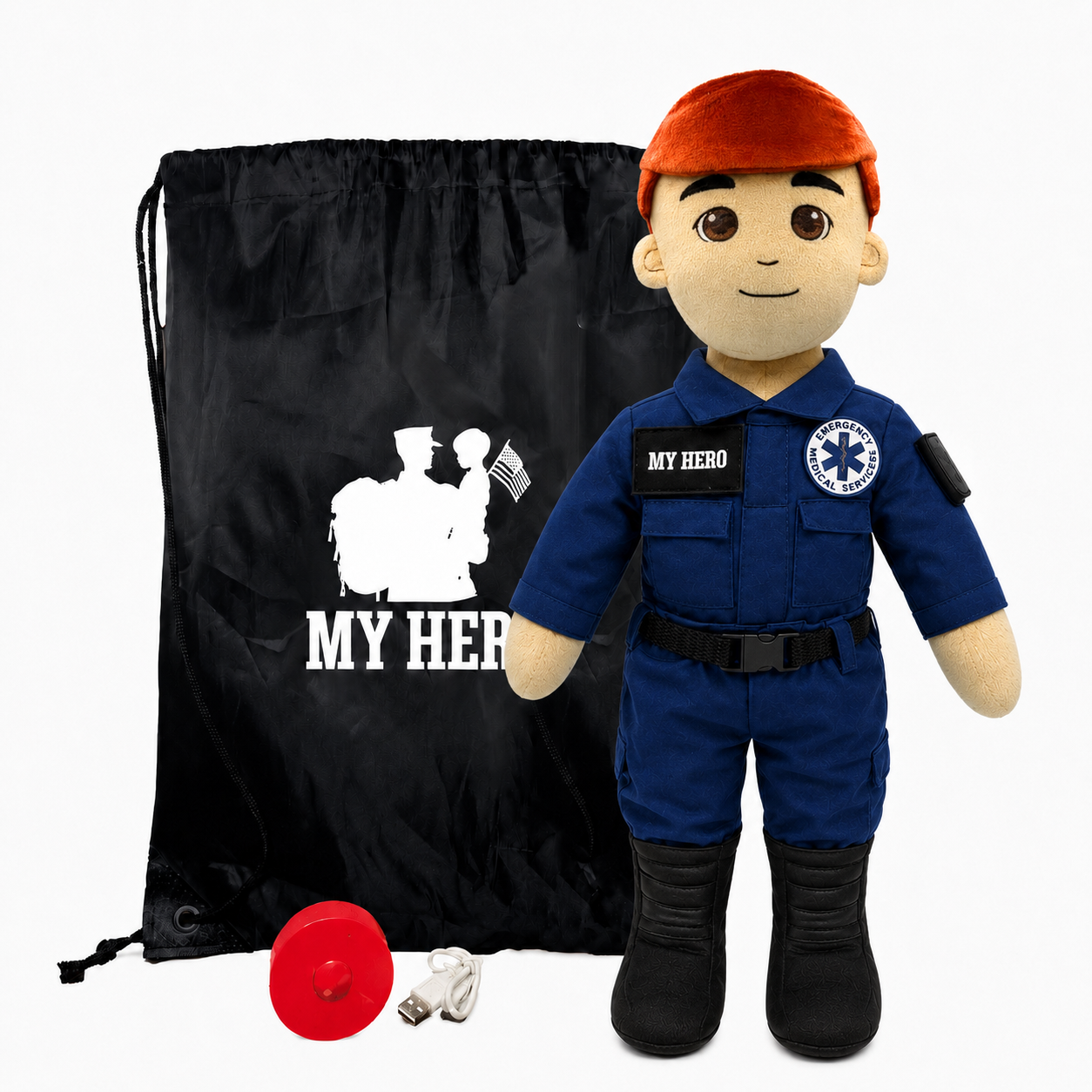Paramedic Doll & EMT Doll | Recordable First Responder Gift