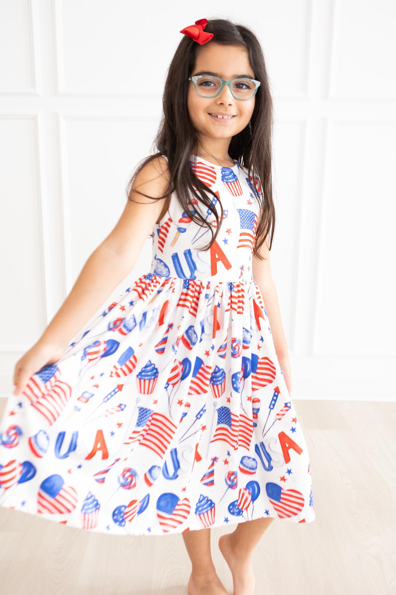 SALE Party in the USA Tank Twirl Dress
