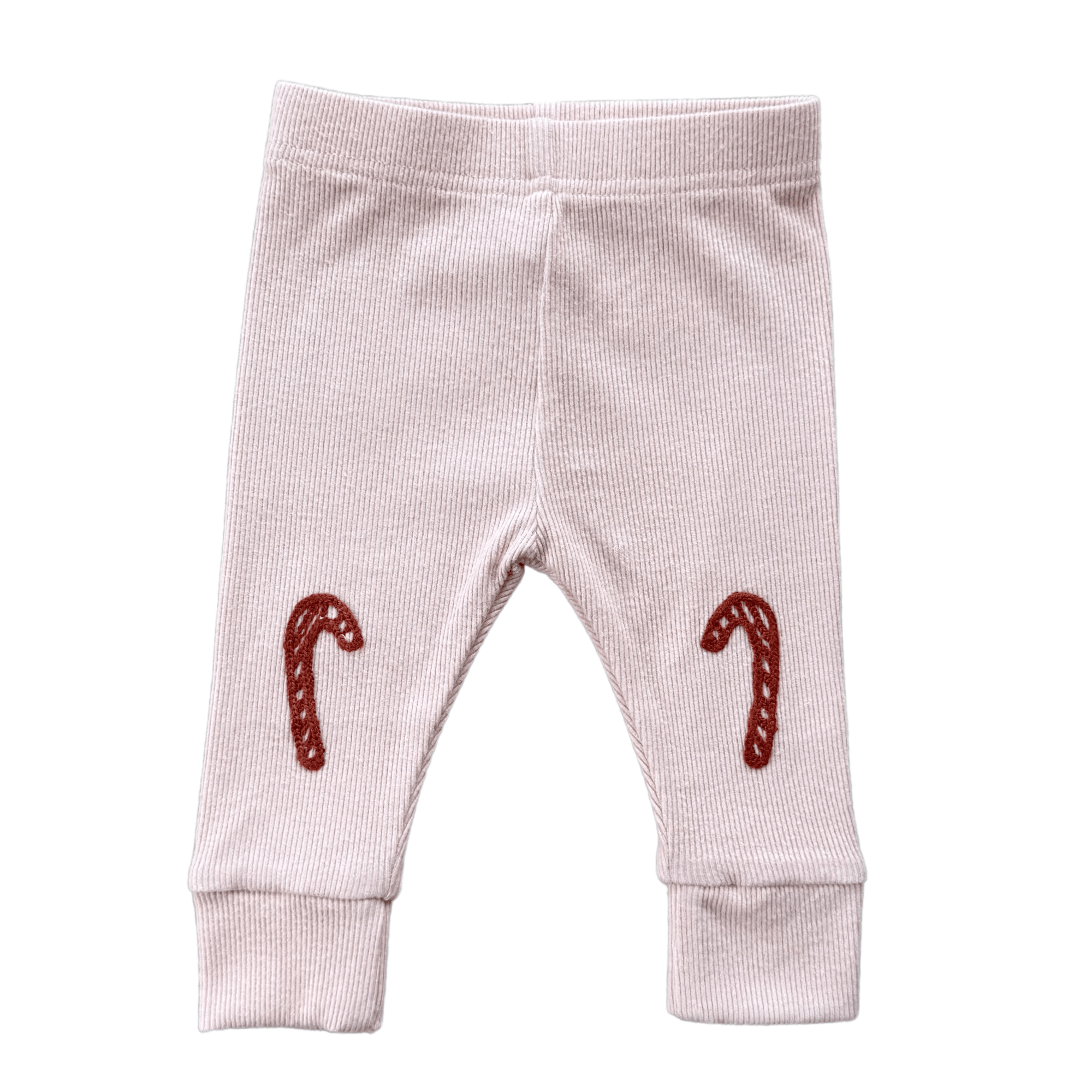 Baby Girl Patch Ribbed Leggings