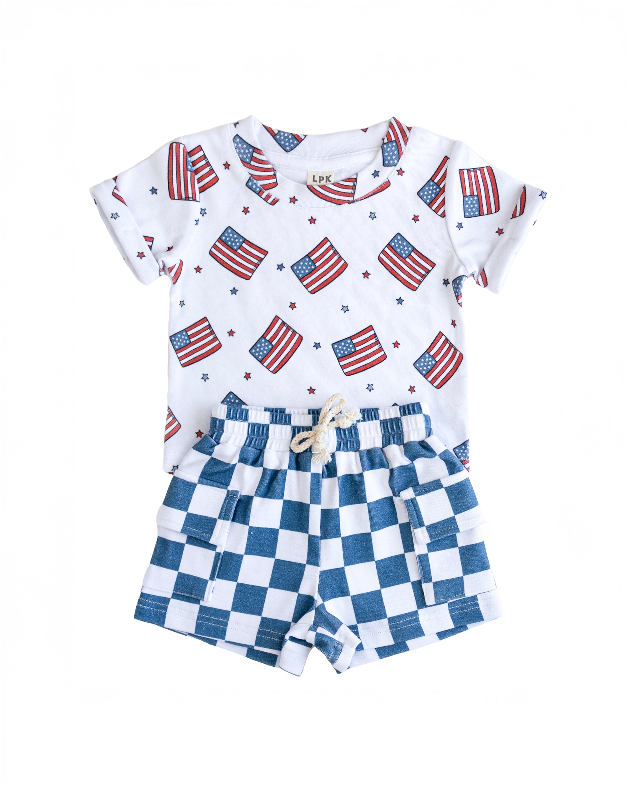 Cargo Shorts Set | Patriotic Vibes