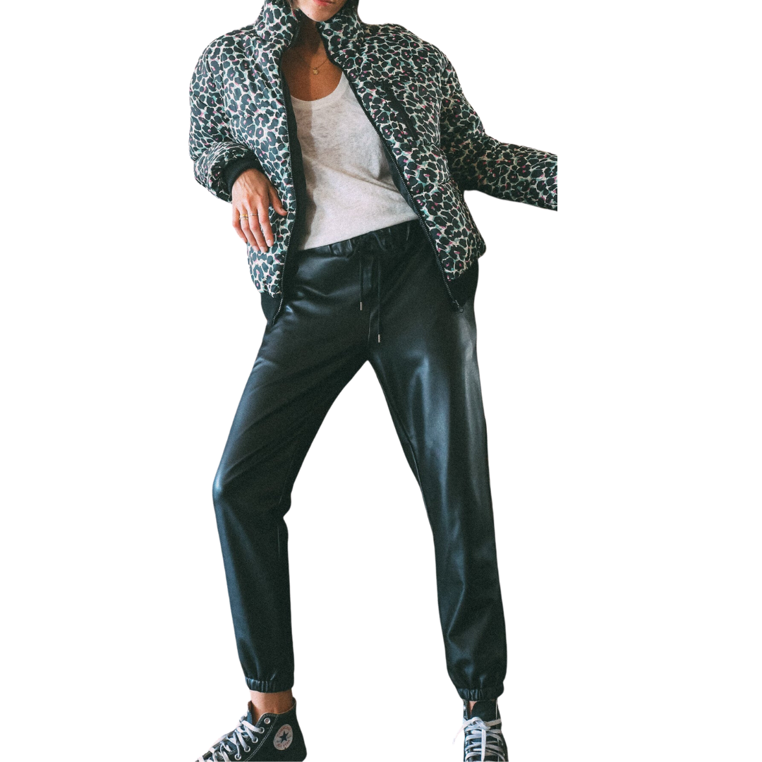 Downtown Pant - Leather Onyx