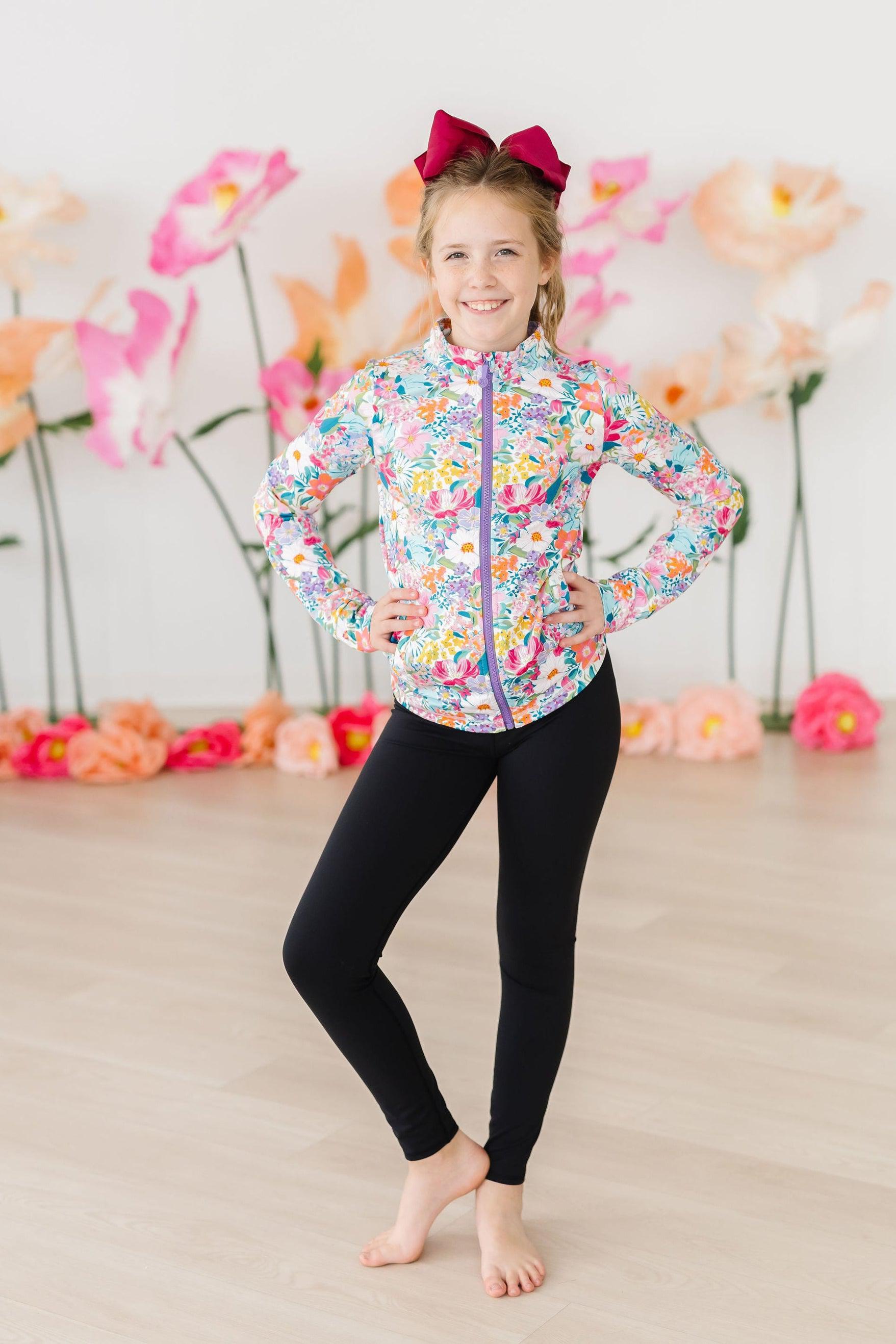 SALE Petal Power Full-Zip Ruffle Active Jacket