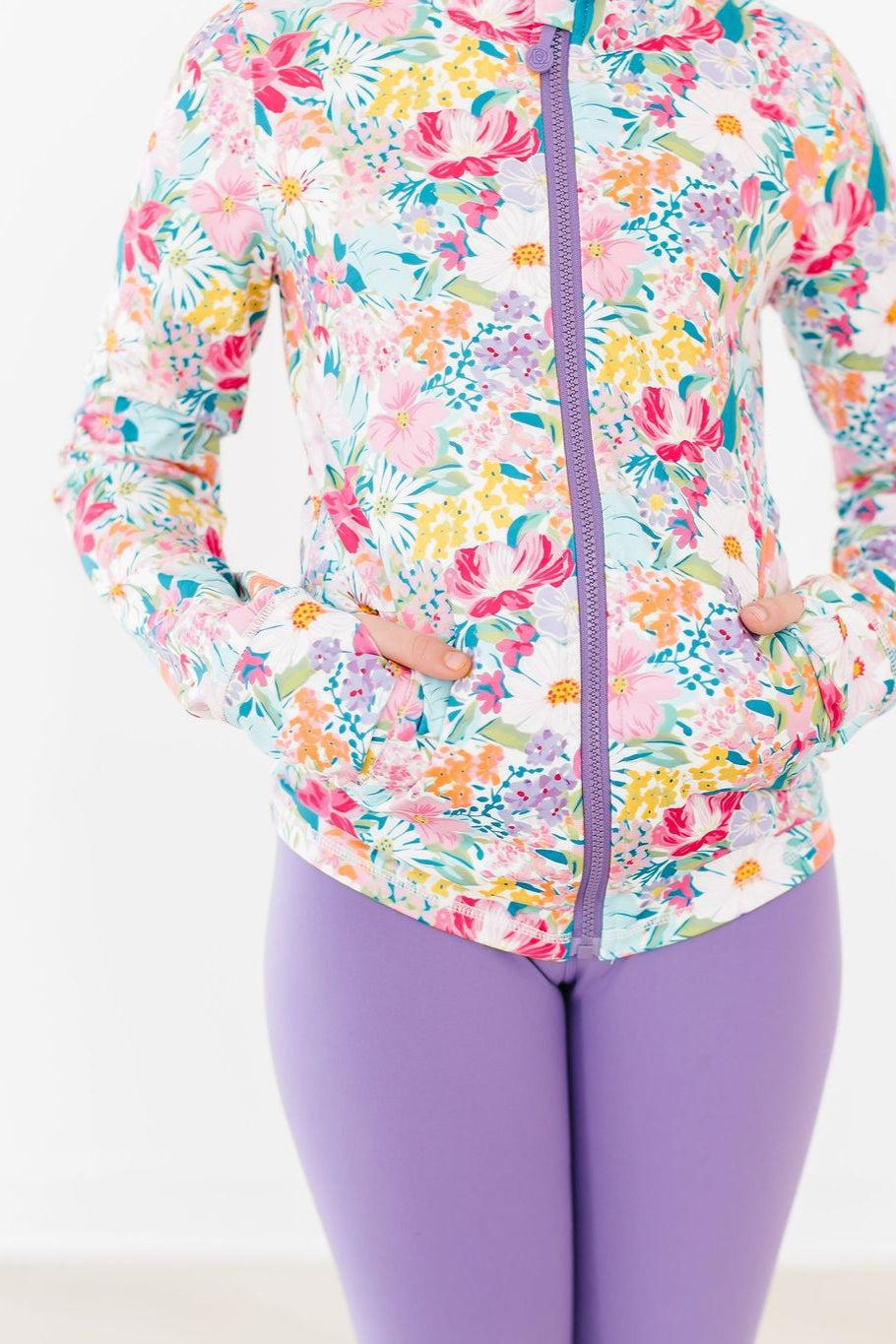 SALE Petal Power Full-Zip Ruffle Active Jacket