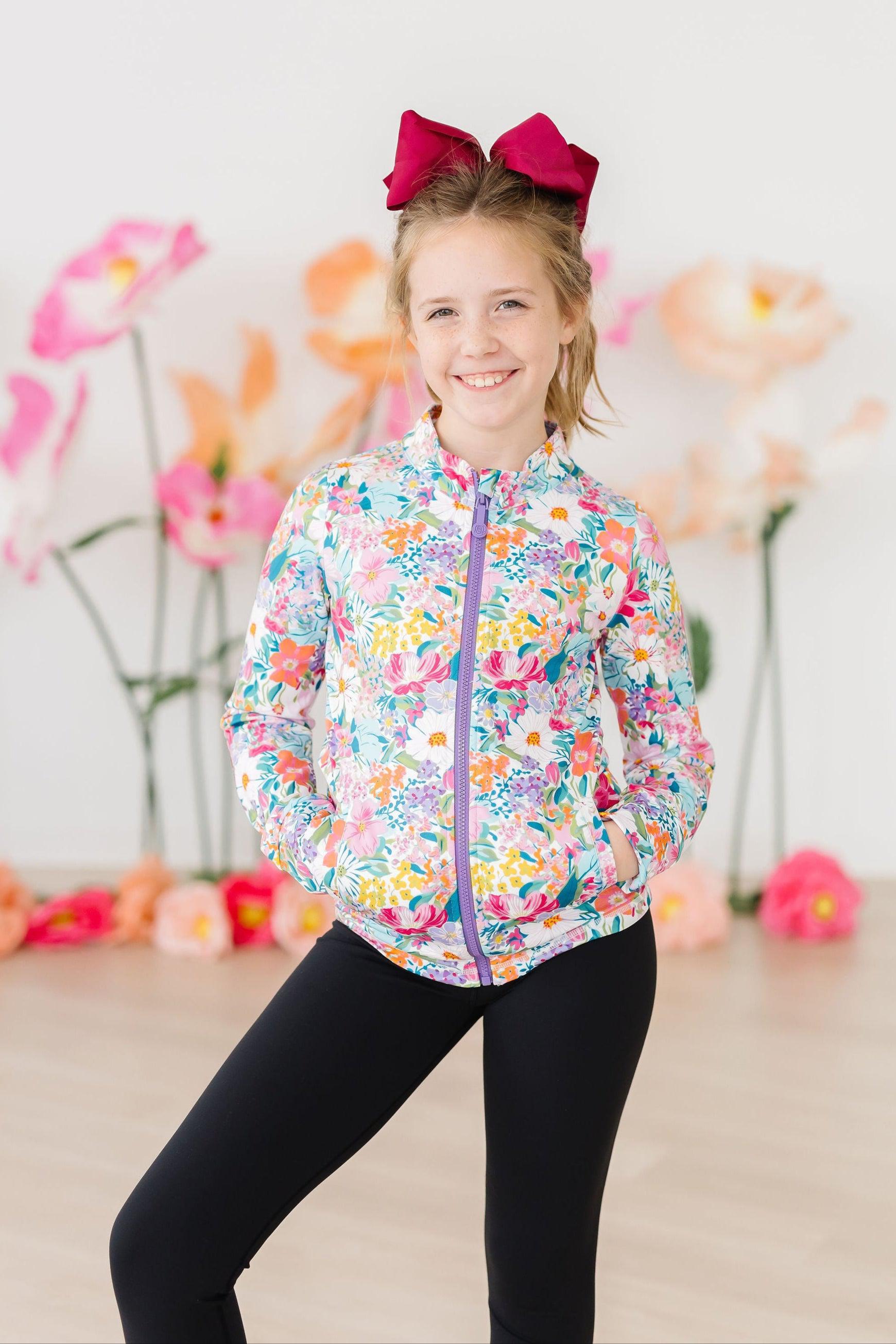 SALE Petal Power Full-Zip Ruffle Active Jacket