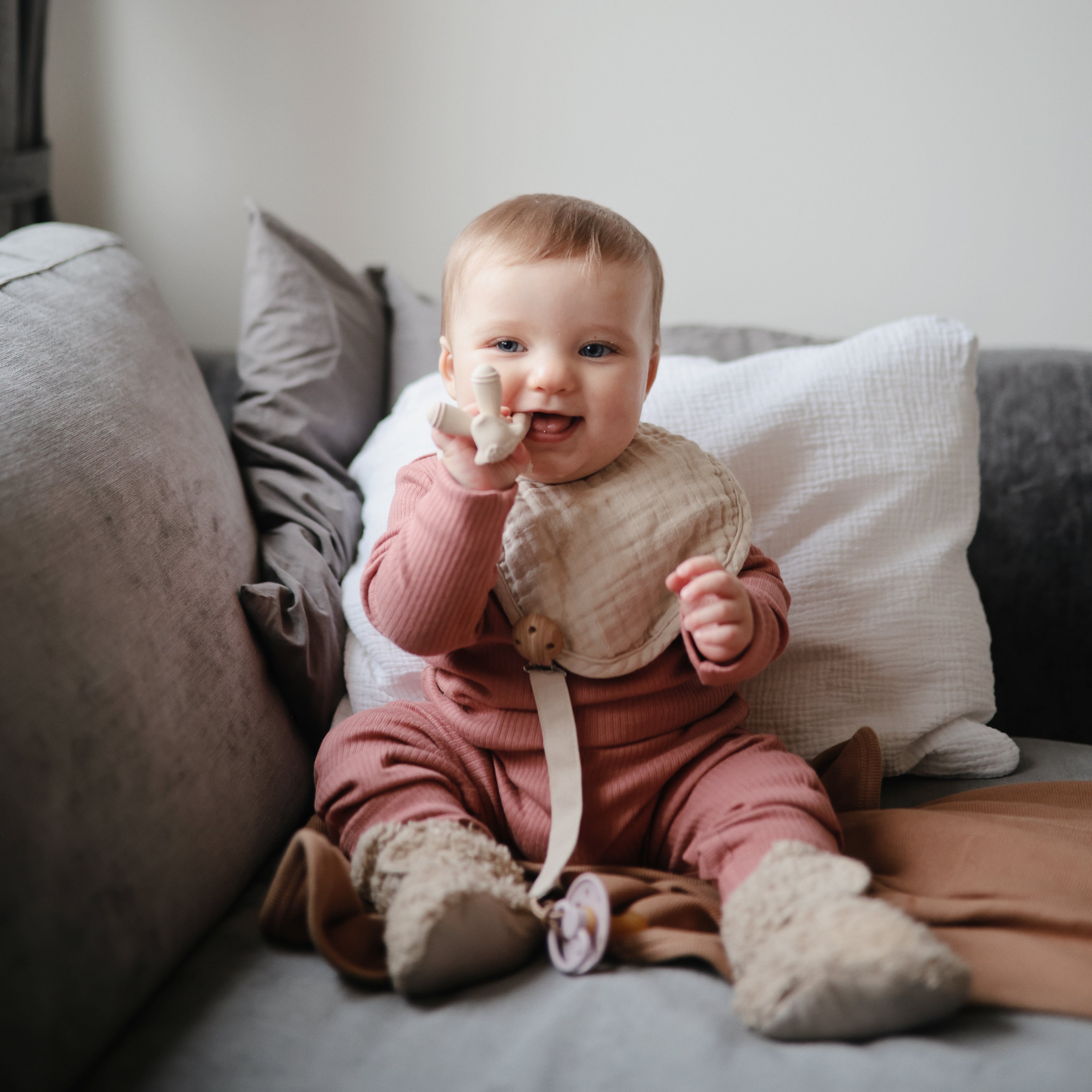 Lamb Figurine Teether teether Mushie   