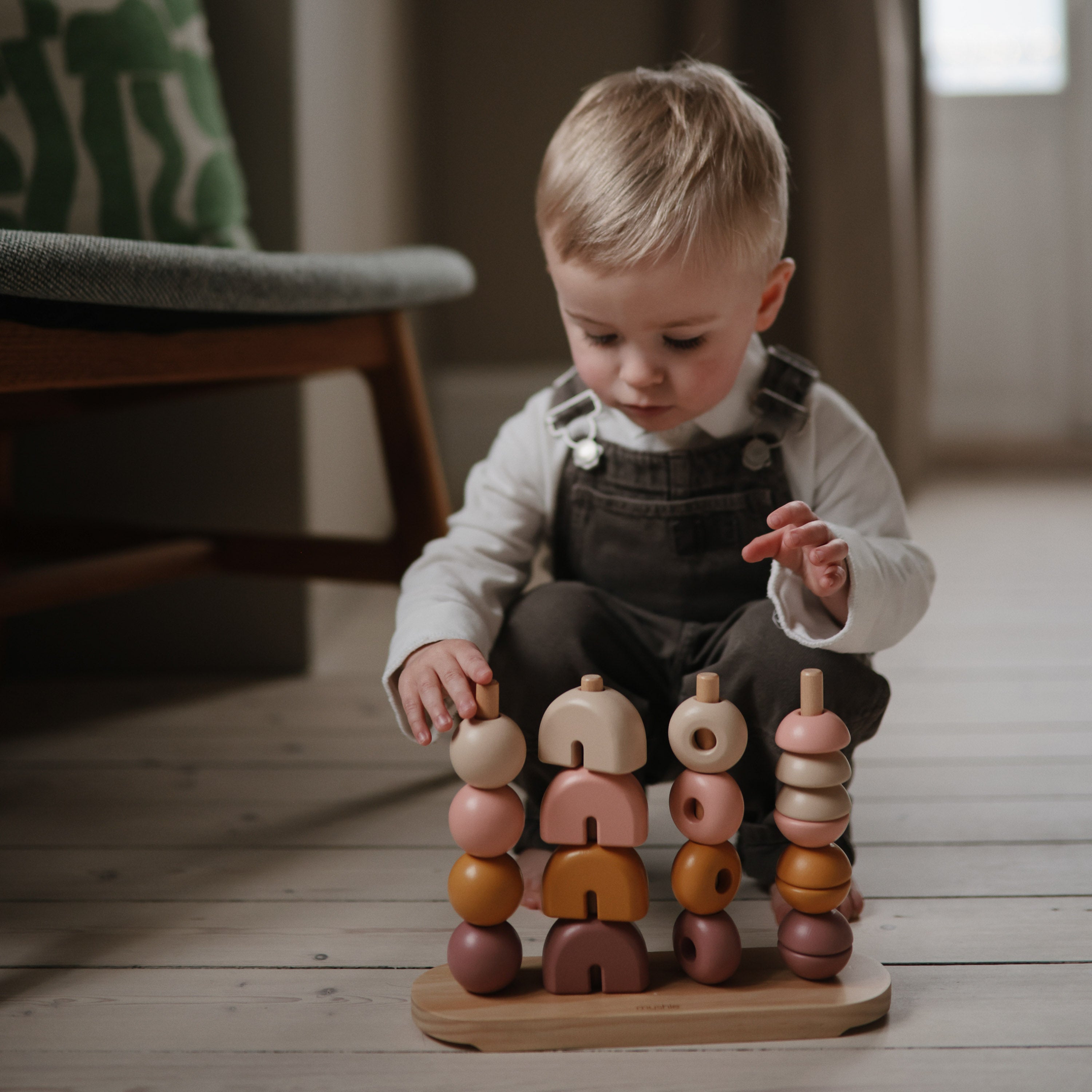 Wooden Multi Shape Stacker Wooden Multi Shape Stacker Mushie   