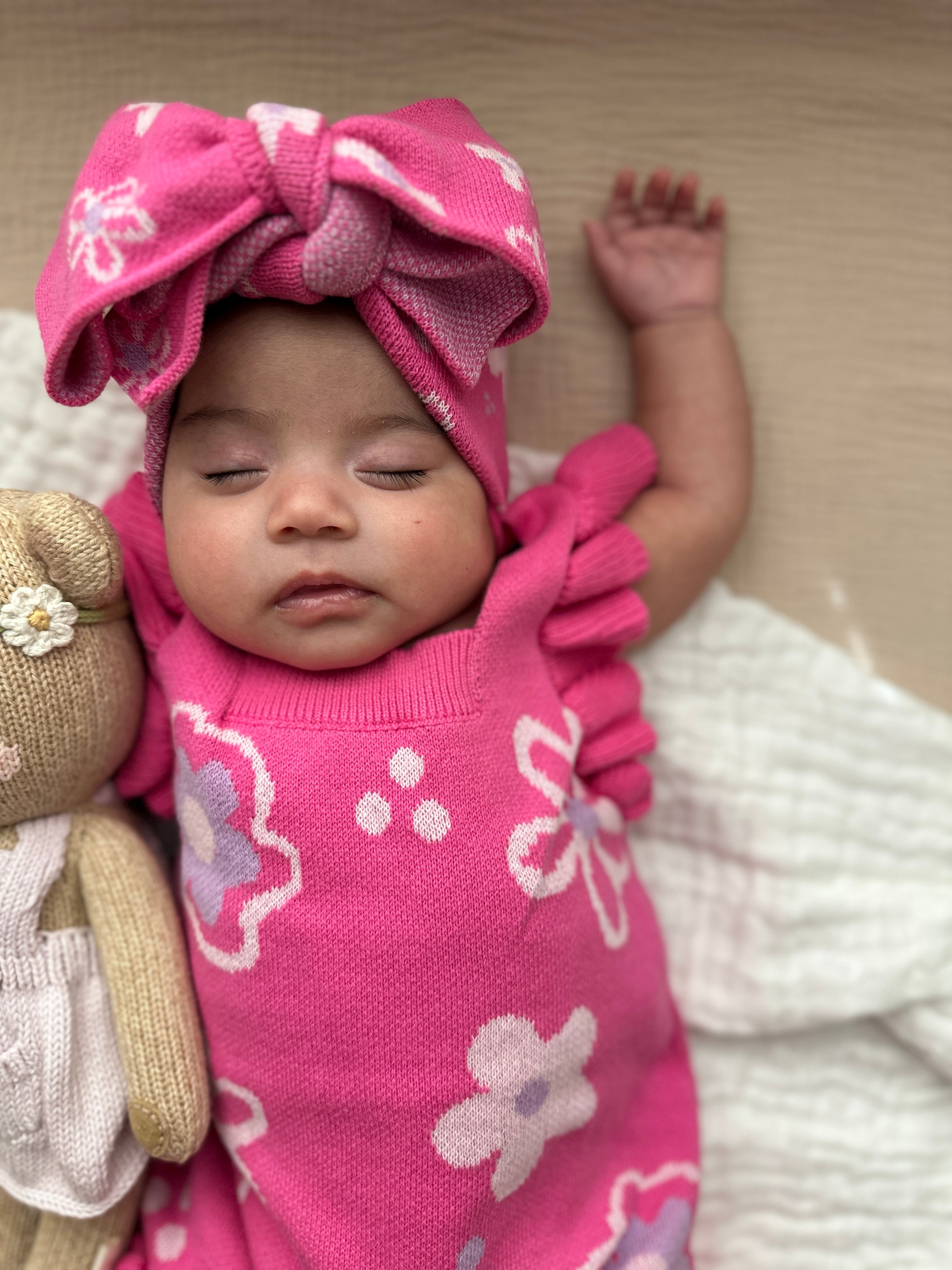 Wildflower Dreams Romper - Peony Pink