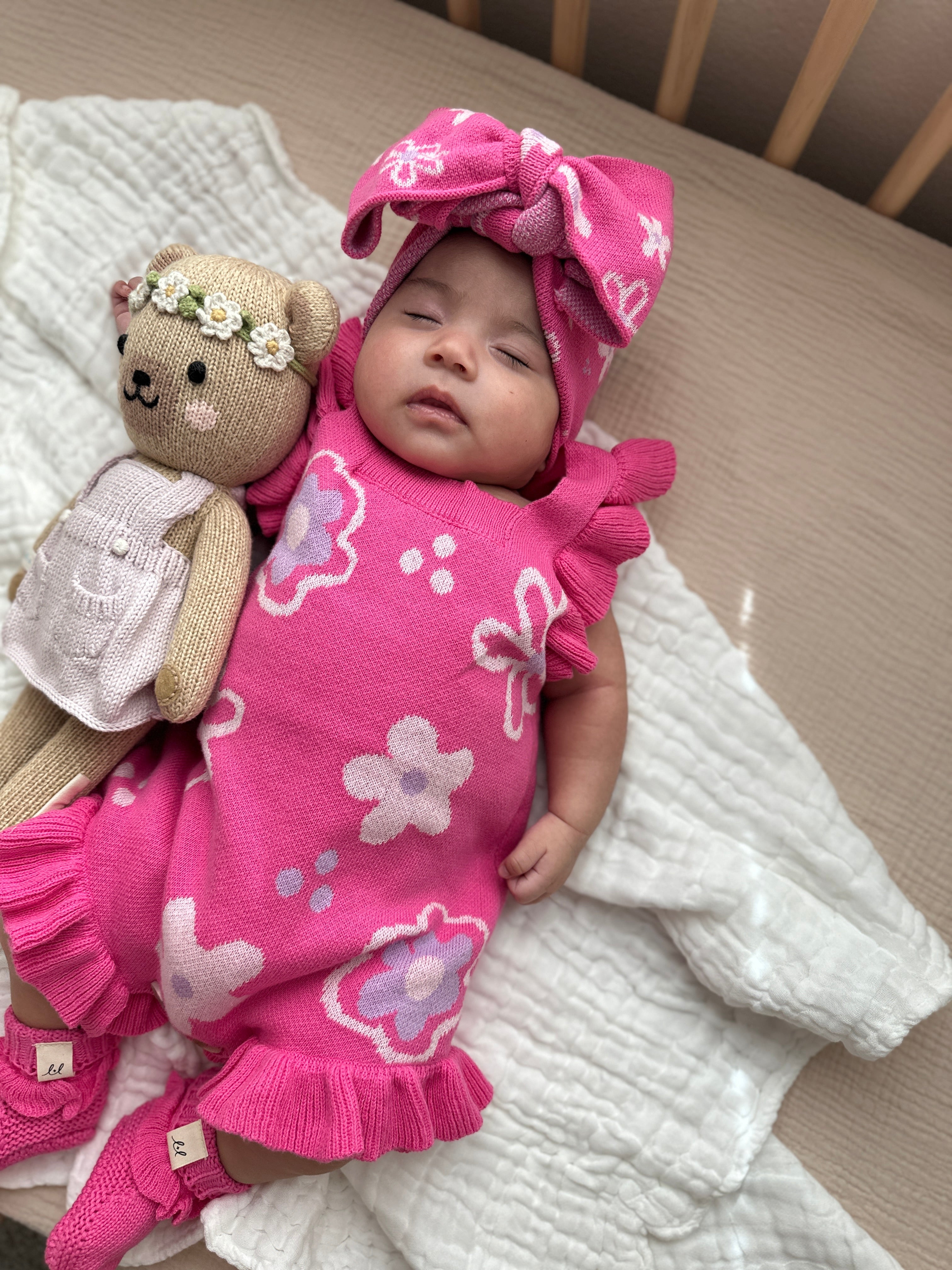 Wildflower Dreams Romper - Peony Pink