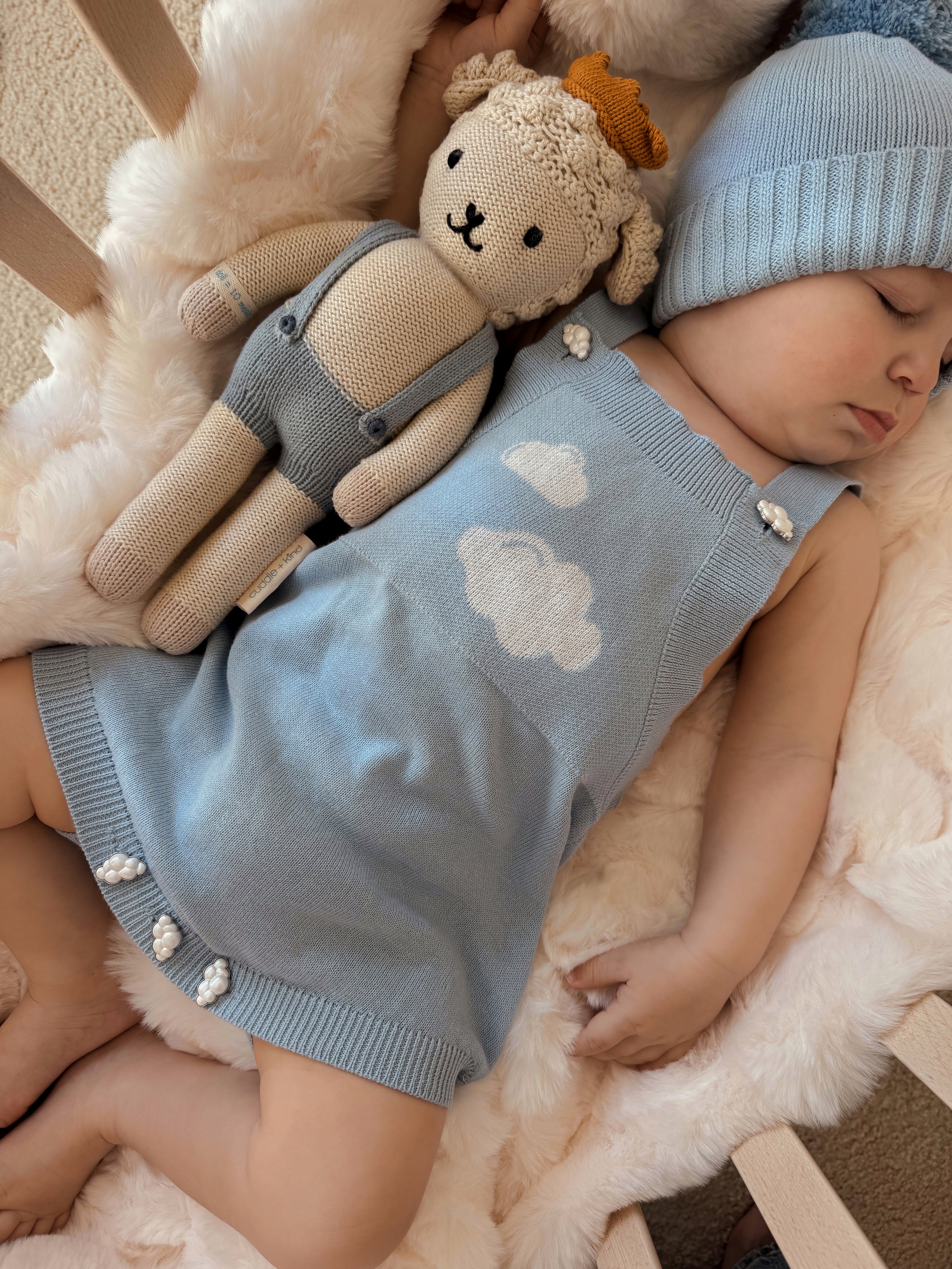Cloud Dreams Romper - Powder Blue