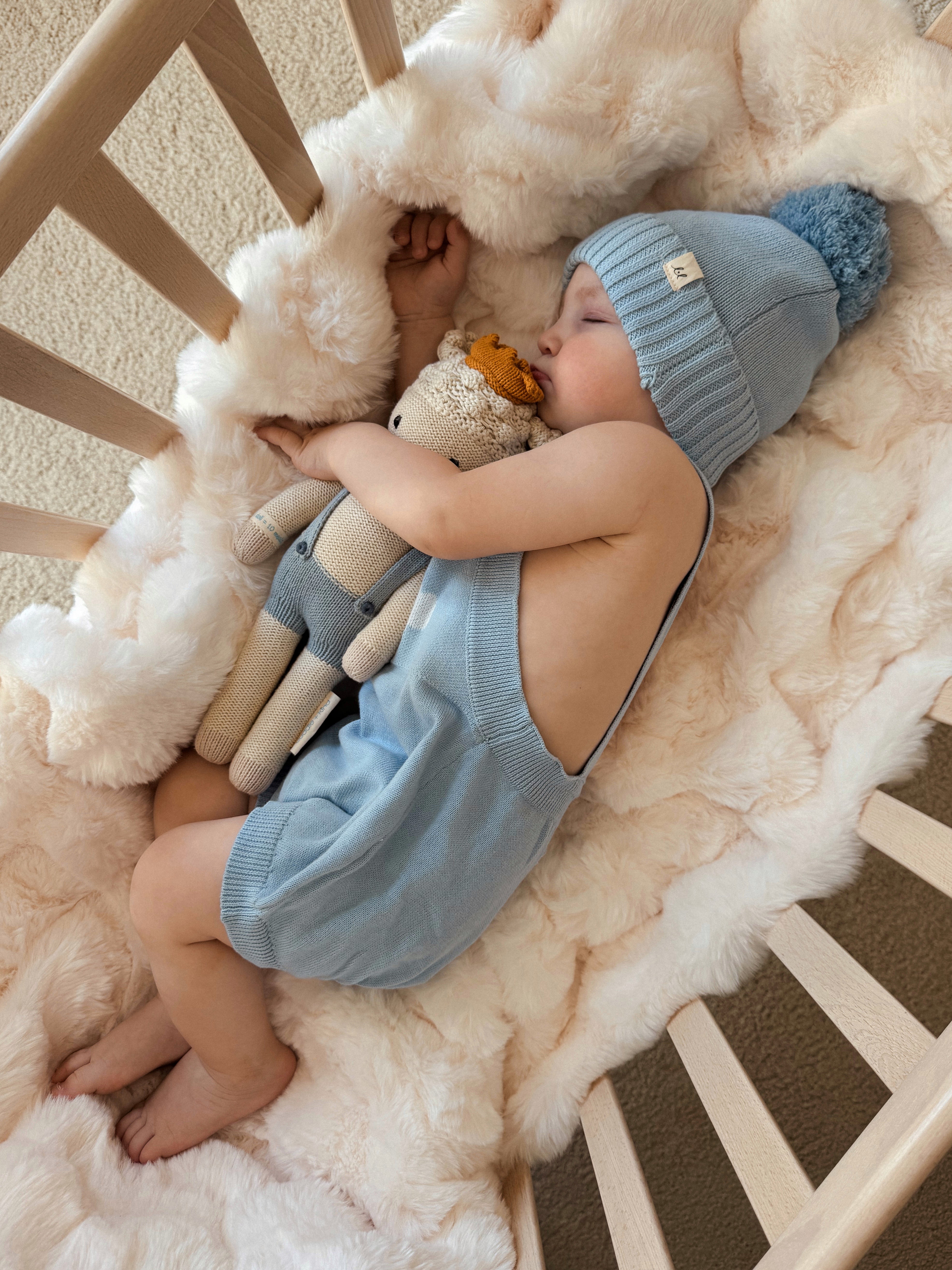 Cloud Dreams Romper - Powder Blue