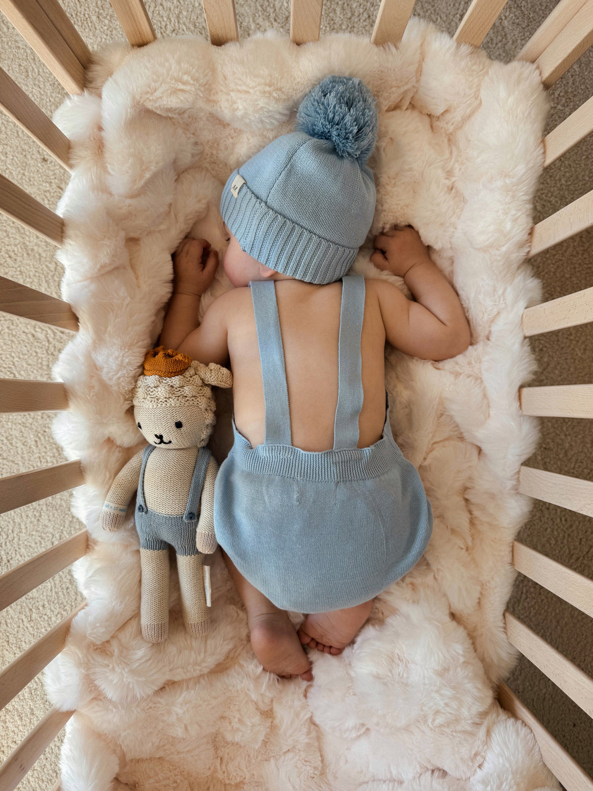 Cloud Dreams Romper - Powder Blue